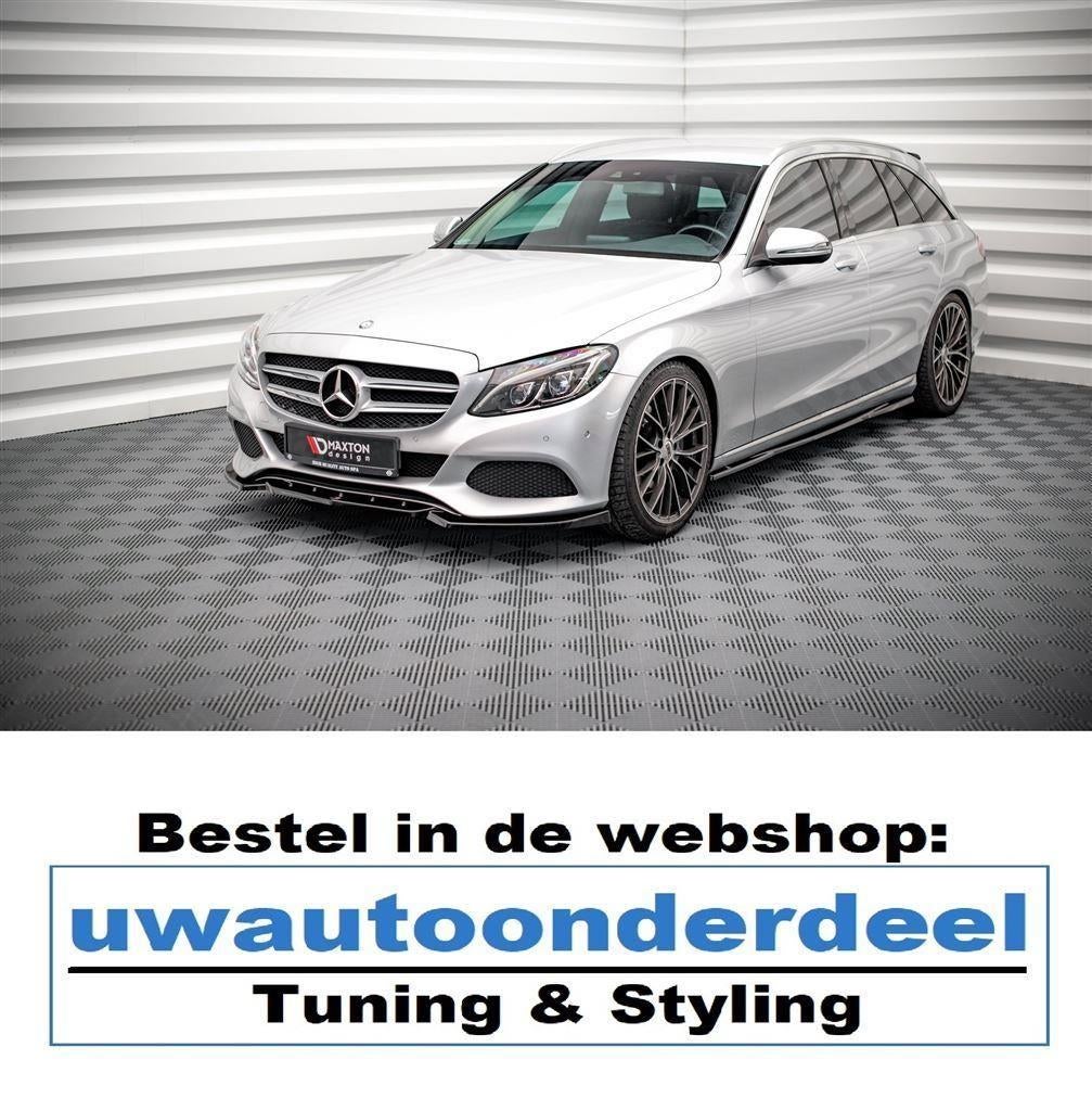 Maxton Design Mercedes C Klasse W205 Spoiler Lip Splitter, Auto diversen, Tuning en Styling, Verzenden