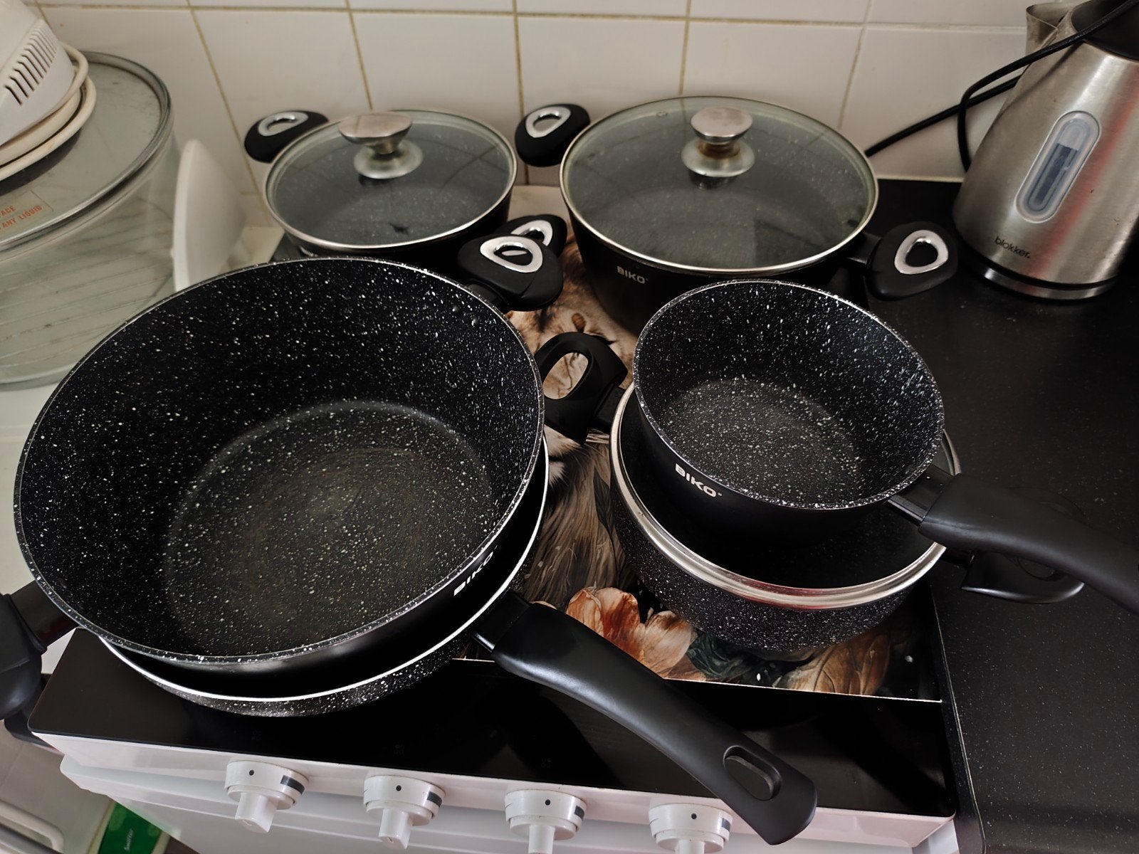 pannenset keramische kookplaat, Ophalen