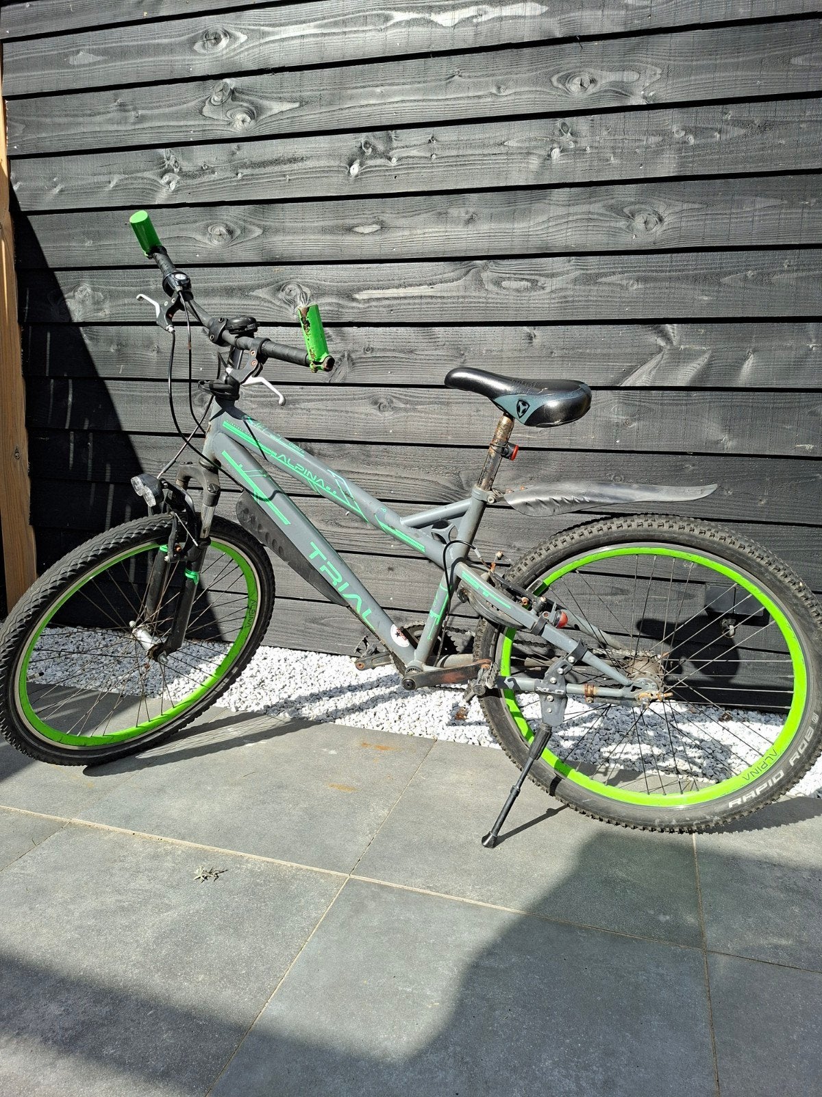 Jongensfiets Alpina Trial 26 inch, Fietsen en Brommers, Terugtraprem, Gebruikt, Handrem, Alpina Trial