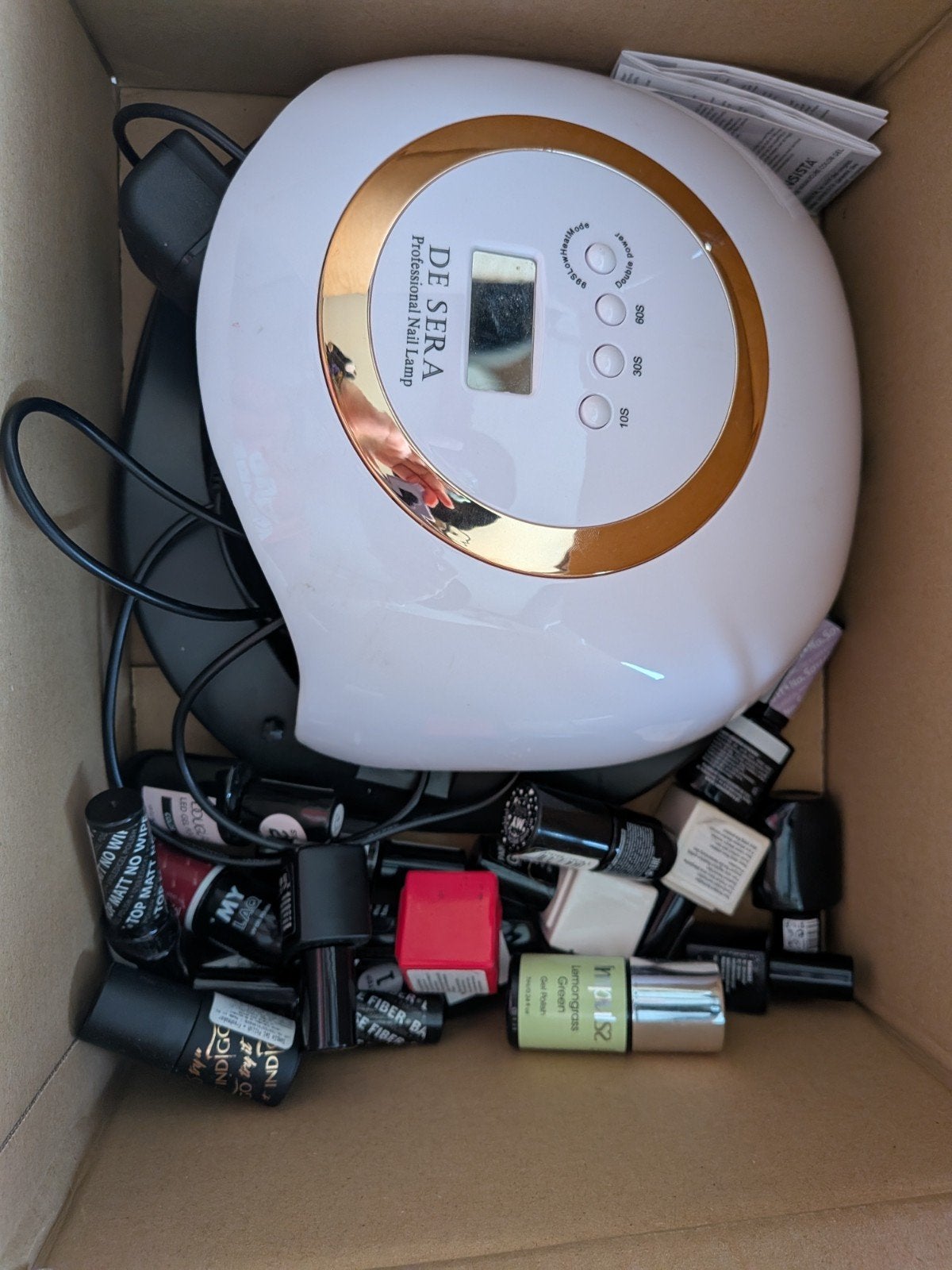 Gellak lamp DE SERA met diverse lakjes, Ophalen, Zo goed als nieuw, Overige typen