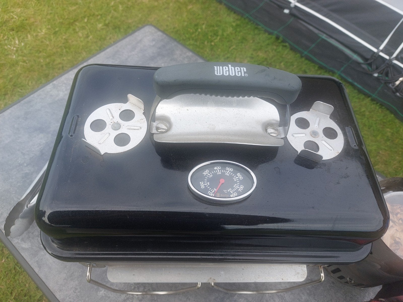 Weber Go-Anywhere Houtskoolbarbecue met toebehoren, Tuin en Terras, Ophalen of Verzenden, Gebruikt, Weber