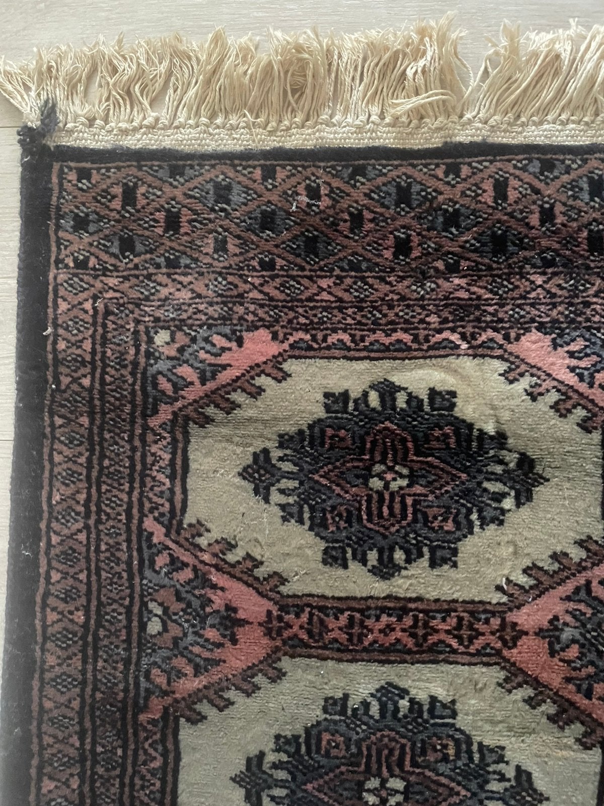 Vintage karpet/loper, Ophalen of Verzenden, Zo goed als nieuw, Rechthoekig, 200 cm of meer