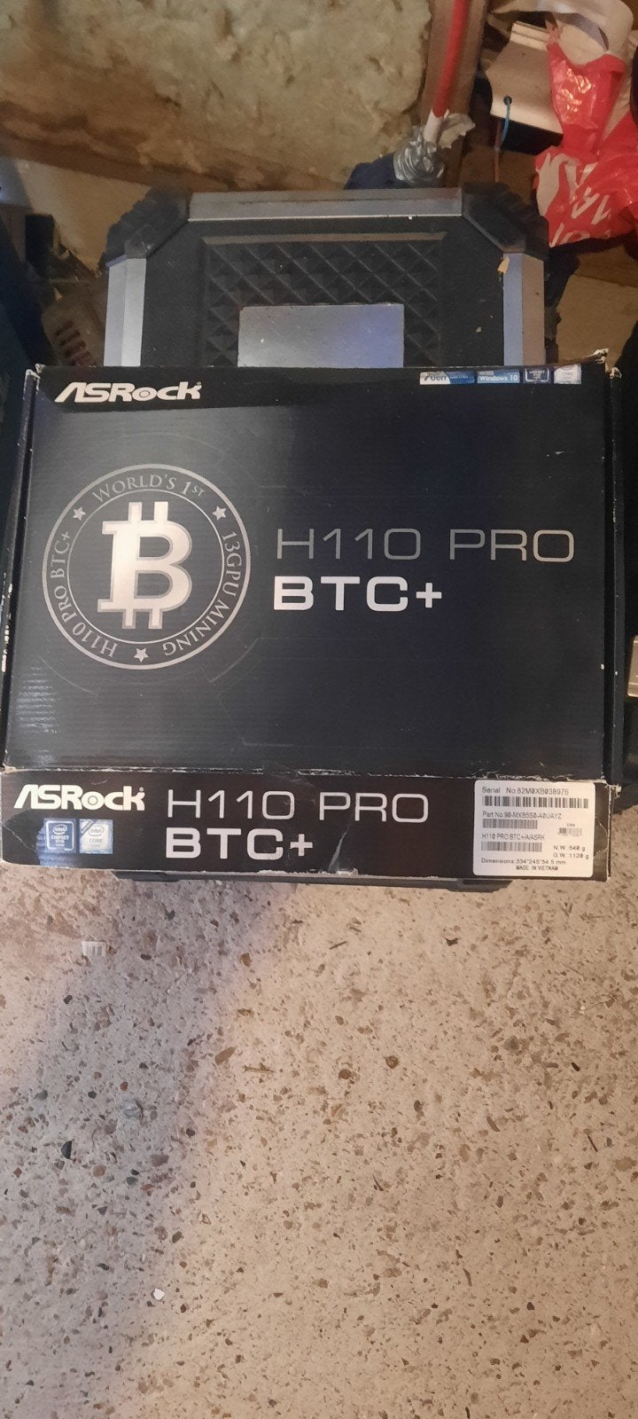 ASRock H110 Pro BTC+ Mining Moederbord, Computers en Software, LGA 1151, DDR4, Ophalen of Verzenden, Zo goed als nieuw