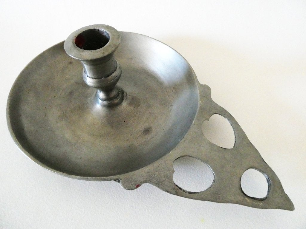 Tinnen blaker kandelaar, Antiek en Kunst, Antiek | Tin, Ophalen of Verzenden