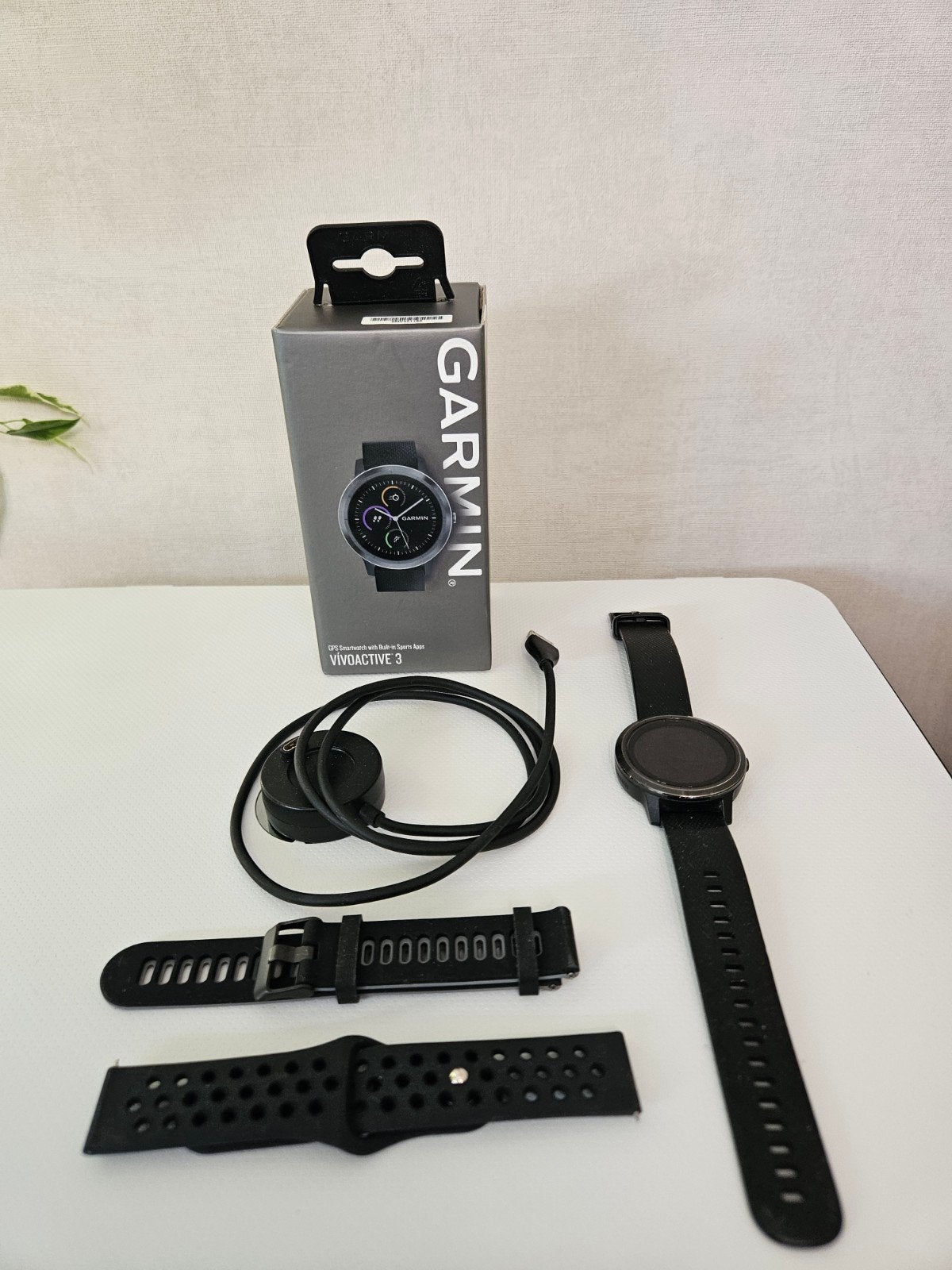 Garmin Vivoactive 3 smartwatch, Sieraden, Tassen en Uiterlijk, Smartwatches, Ophalen of Verzenden, Zo goed als nieuw, Zwart, Android