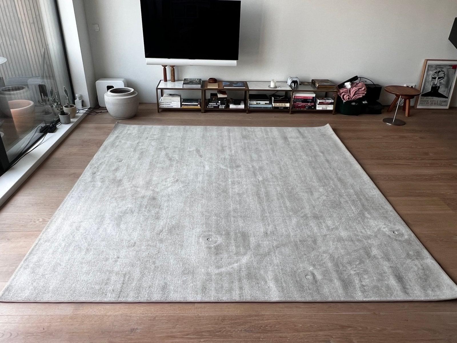 Van Besouw vloerkleed beige/zand. 2.75  x2.75 (als nieuw), Huis en Inrichting, Stoffering | Tapijten en Kleden, Zo goed als nieuw