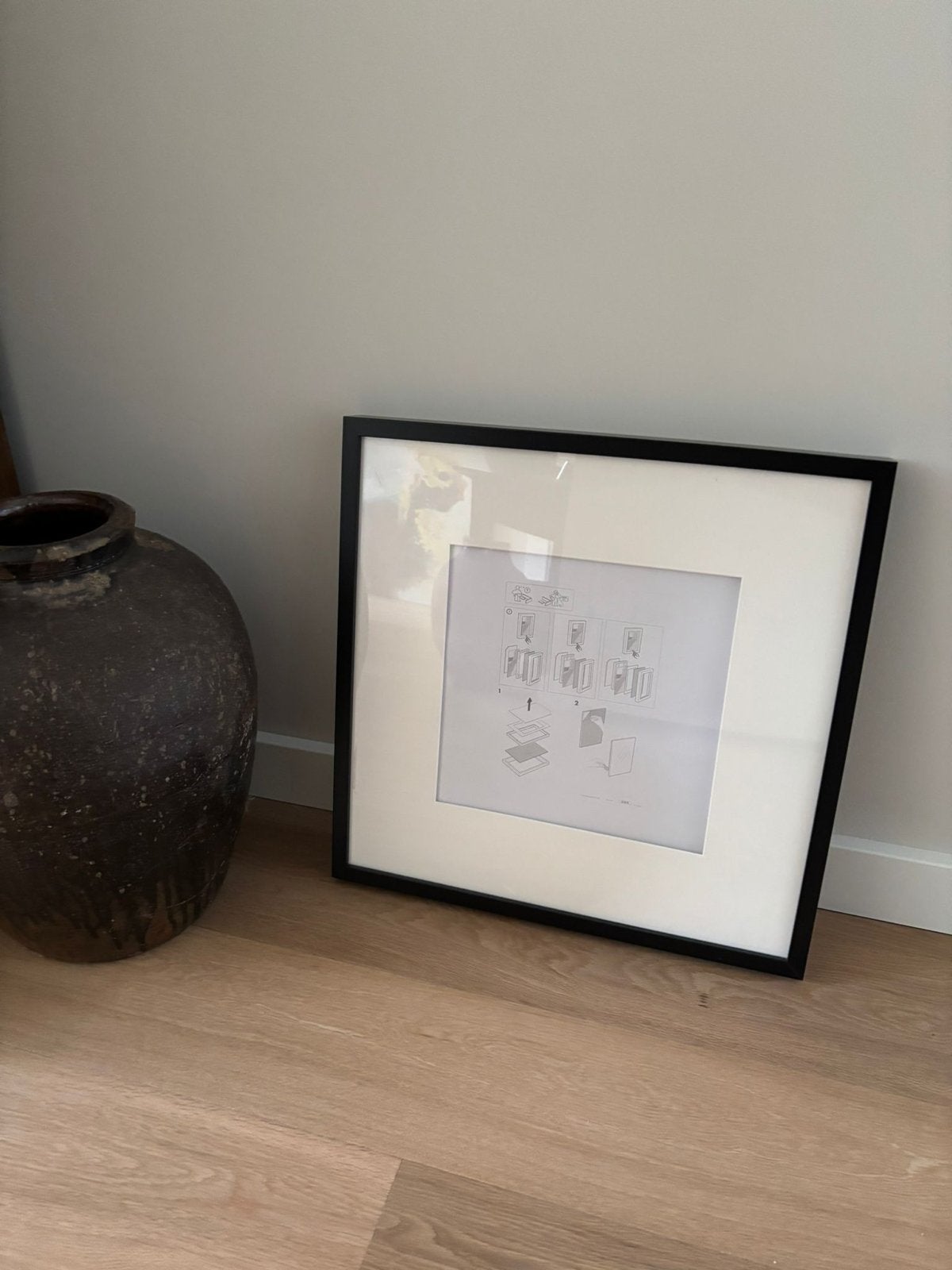 Ikea wissellijst zwart fotolijst met passe-partout 4x, Huis en Inrichting, Woonaccessoires | Lijsten, Ophalen, Zo goed als nieuw