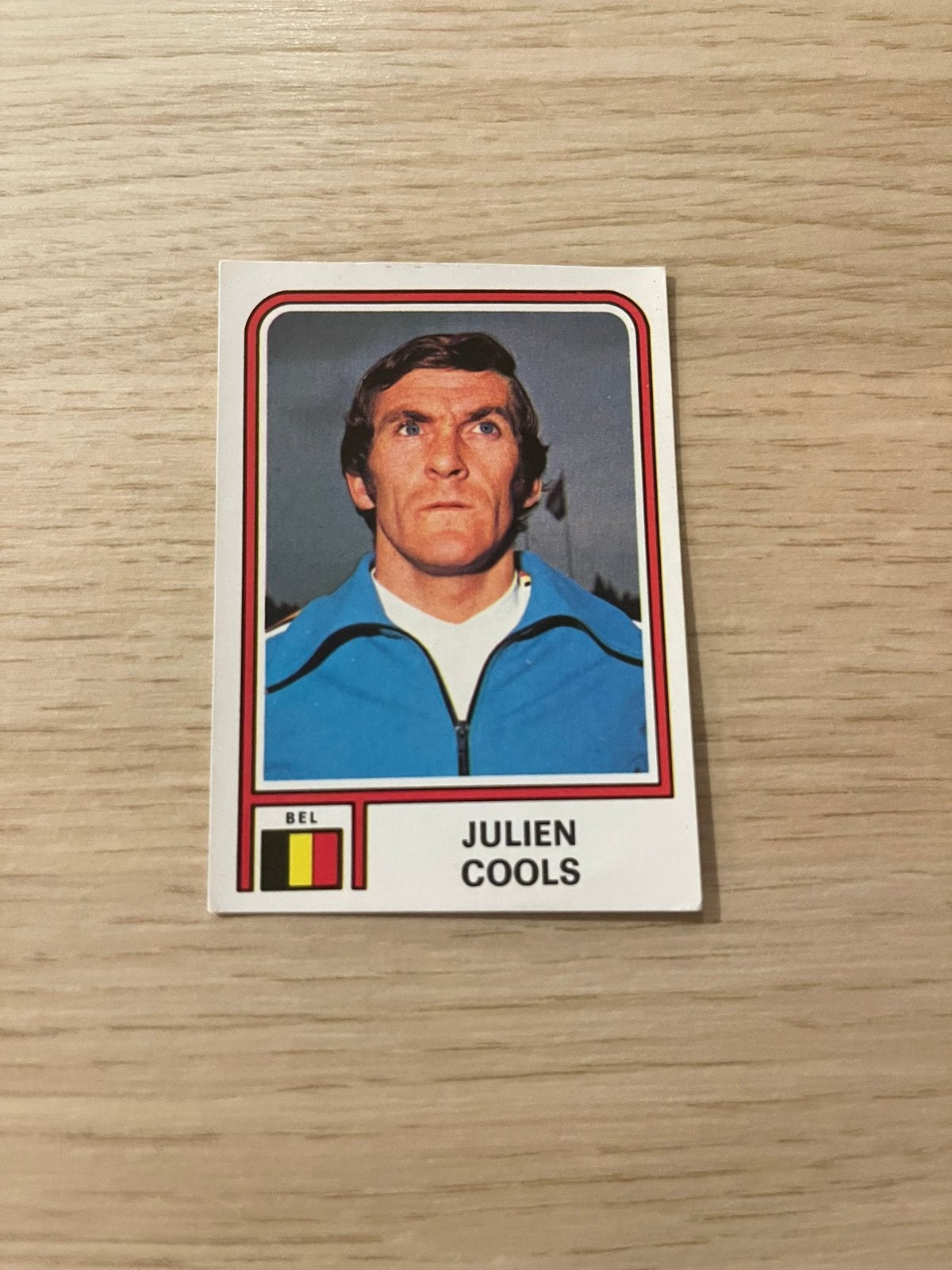Julien Cools Belgie Panini 1978 WK Argentinie, Ophalen of Verzenden, Zo goed als nieuw, Sticker