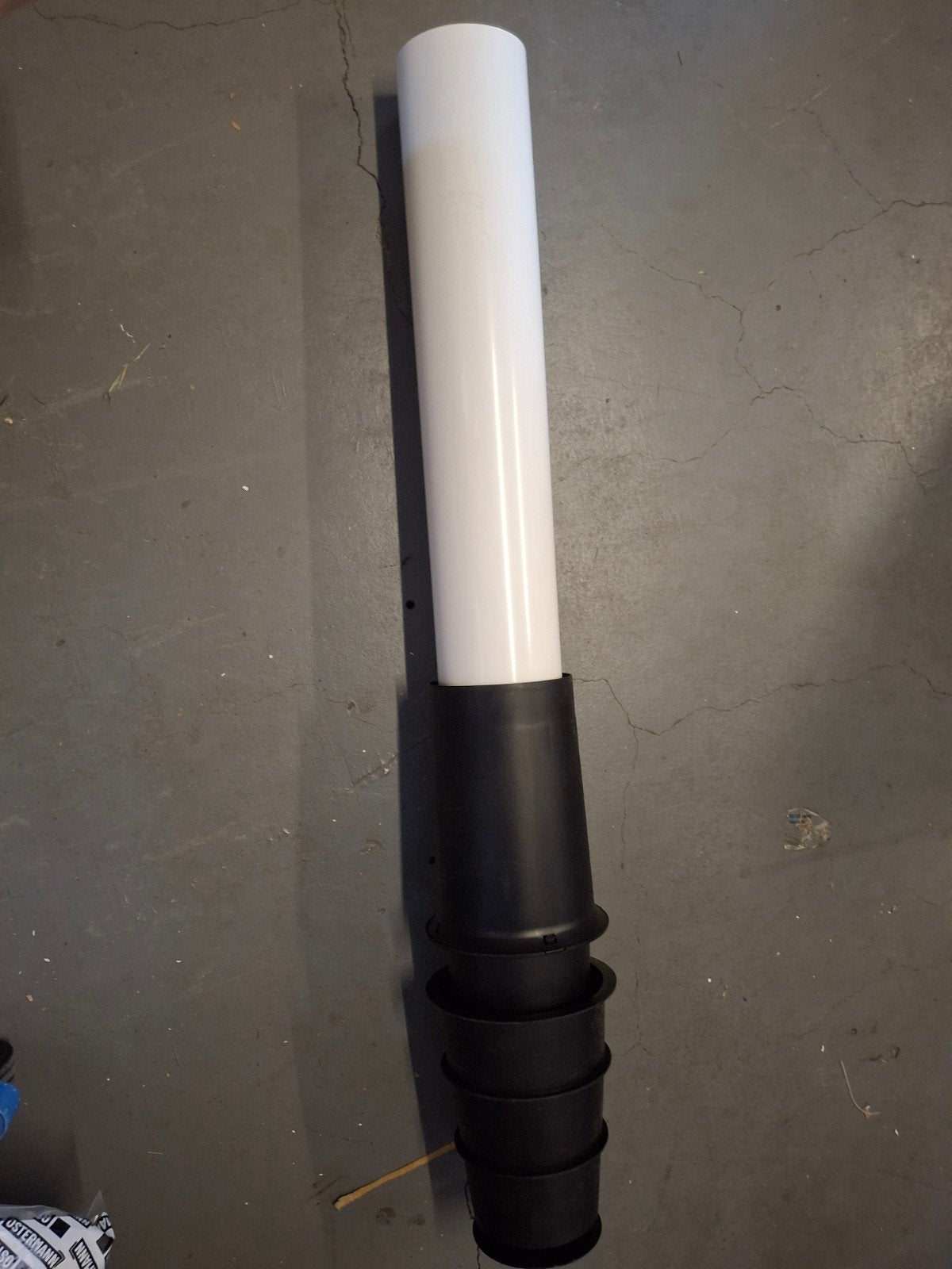 Zwarte en witte PVC buizen voor afvoer of dakgoot, Gebruikt, Zwart, Ophalen of Verzenden, Nvt