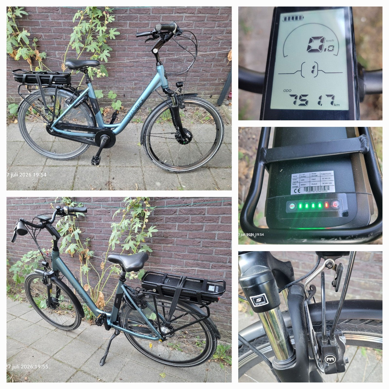 electrische fiets van Dijck, 47 tot 51 cm, Ophalen, Zo goed als nieuw, Overige merken