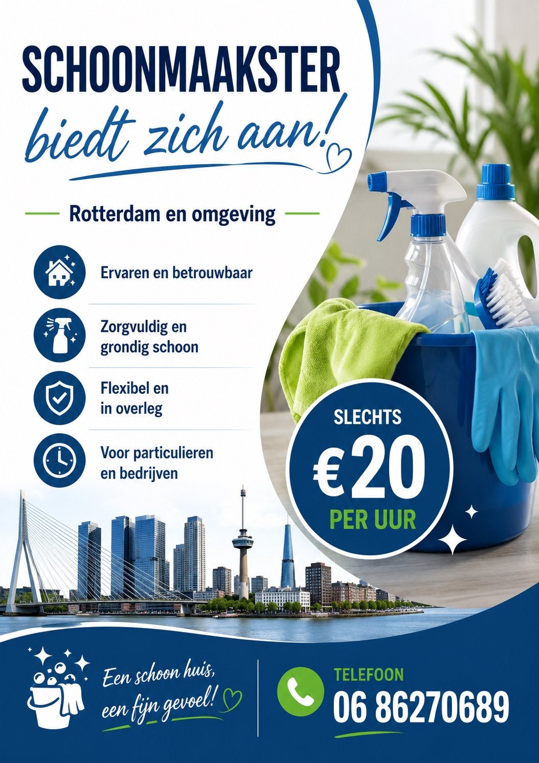 Schoonmaakster, Overige niveaus, Vanaf 10 jaar, Overige vormen