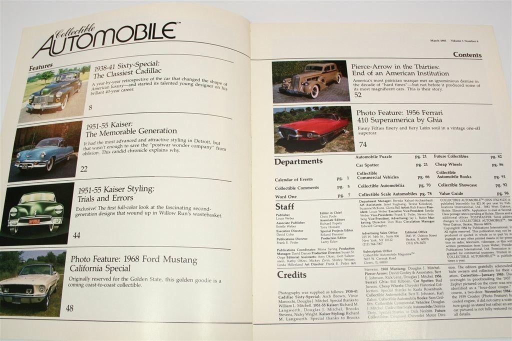 Vintage Automobile Tijdschrift 1985 — Cadillac 60 Special, Ophalen of Verzenden, Gelezen