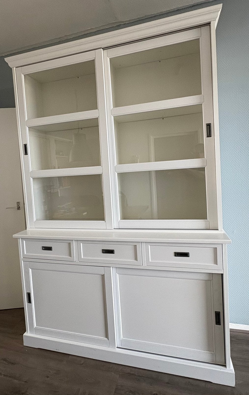 IKEA Vitrinekast met Gebruiksvoorwerpen, Ophalen, Gebruikt, 100 tot 150 cm, 150 tot 200 cm