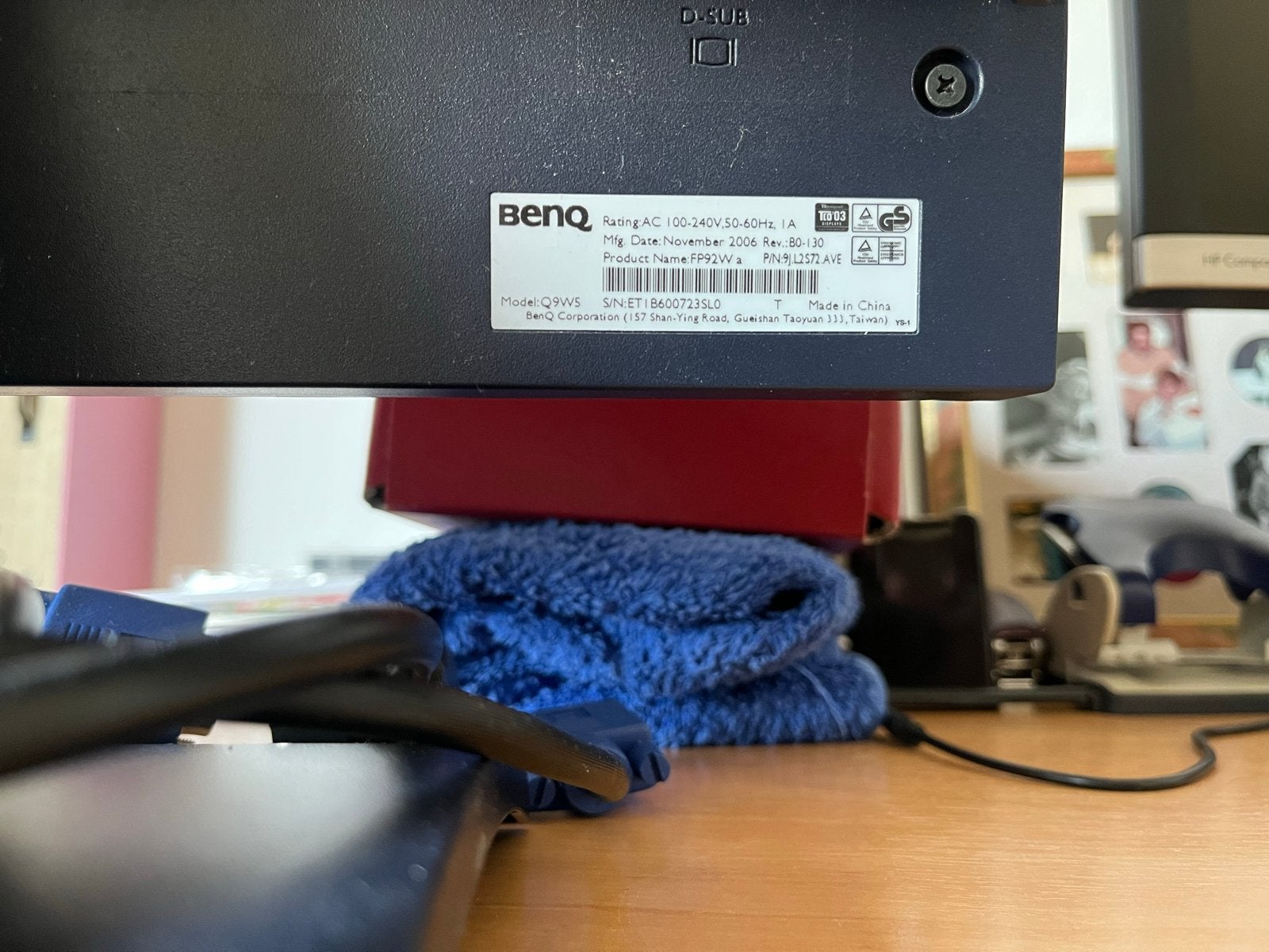 BenQ FP92W 19 inch breedbeeld LCD monitor, BENQ, Gebruikt, Ophalen of Verzenden, Overige resoluties