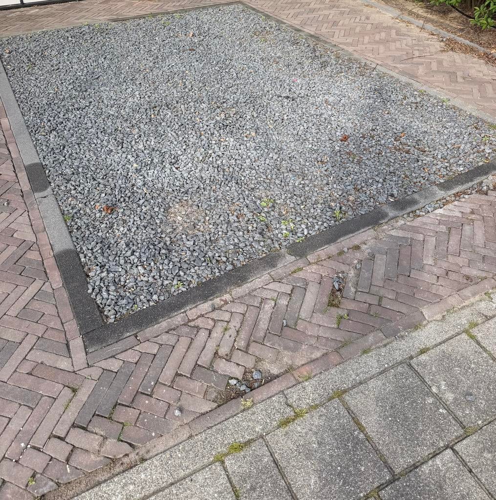 Grijs grind split/basalt voor oprit of tuinpad, Ophalen, Overige materialen, Gebruikt, Split