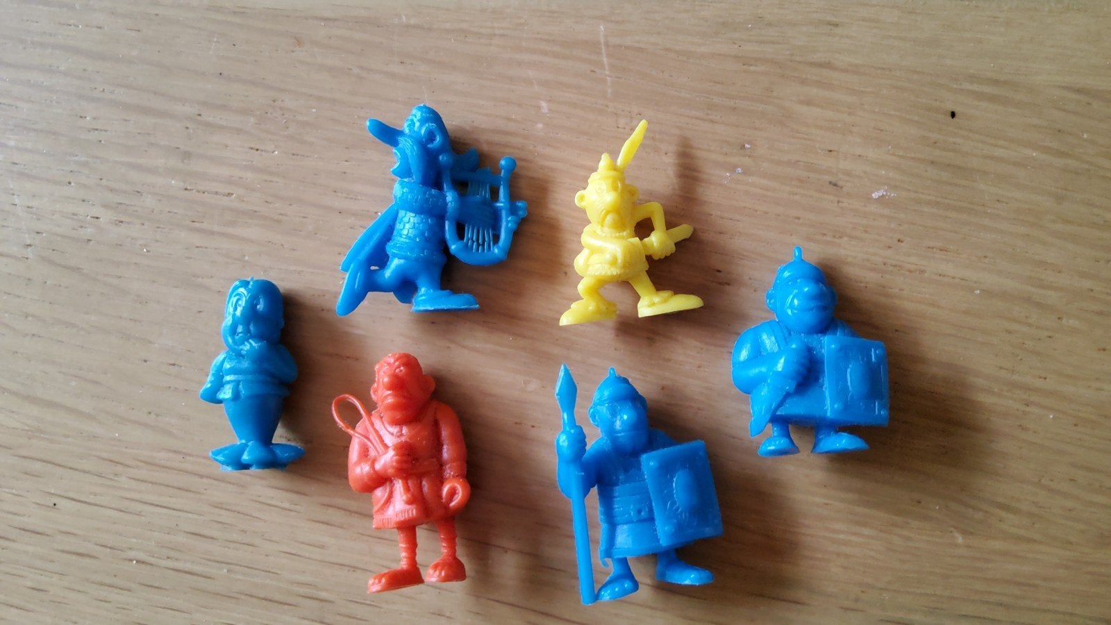6 Vintage Asterix en Obelix verzamelfiguurtjes, Ophalen of Verzenden, Verschillende Smurfen