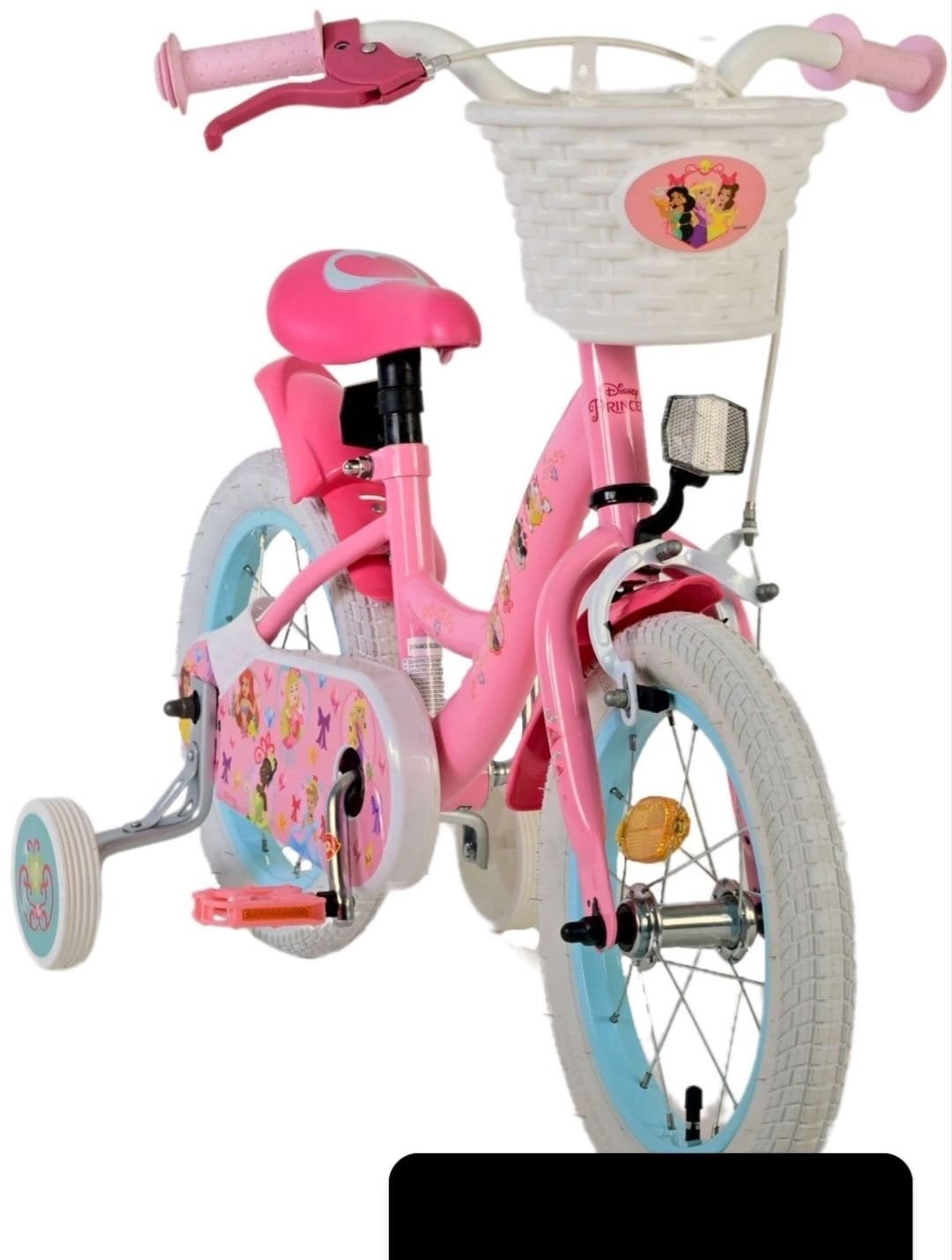 Volare Disney Princess Kinderfiets 14 Inch Roze - Nieuw in d, Fietsen en Brommers, Ophalen, Terugtraprem, Zijwieltjes, Nieuw
