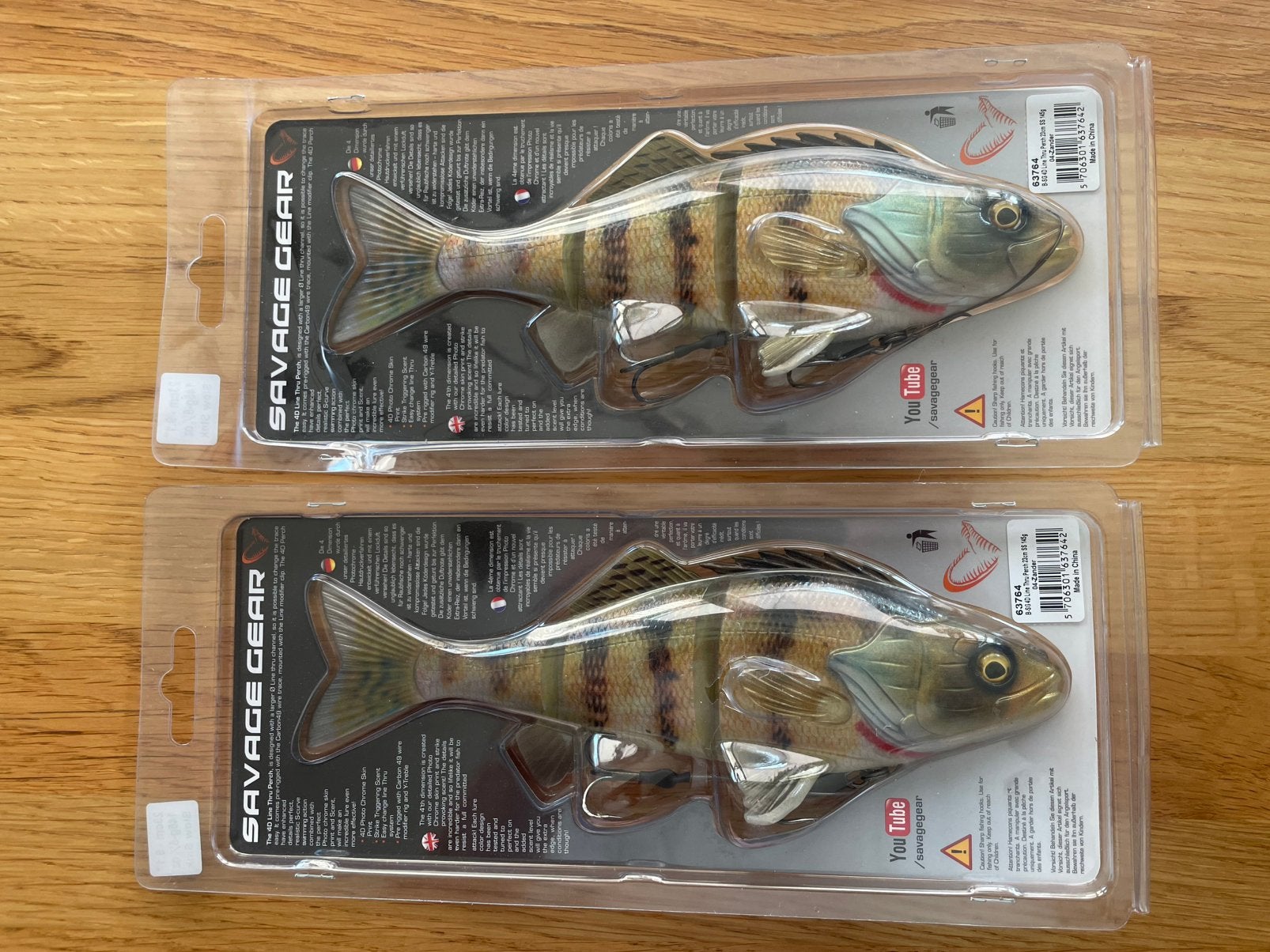 Te koop: Savage Gear line thru perch 23 cm (kleur: ZANDER!), Ophalen of Verzenden, Nieuw, Overige typen