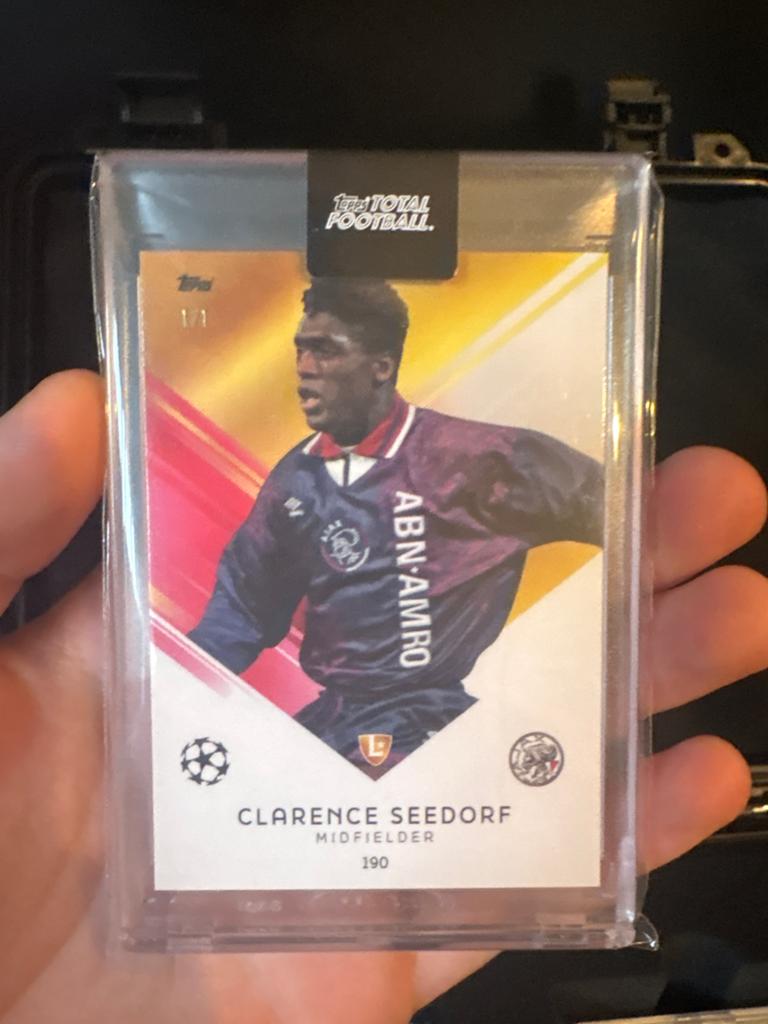 Topps Clarence Seedorf 1/1 Ajax 1995, Ophalen of Verzenden, Zo goed als nieuw