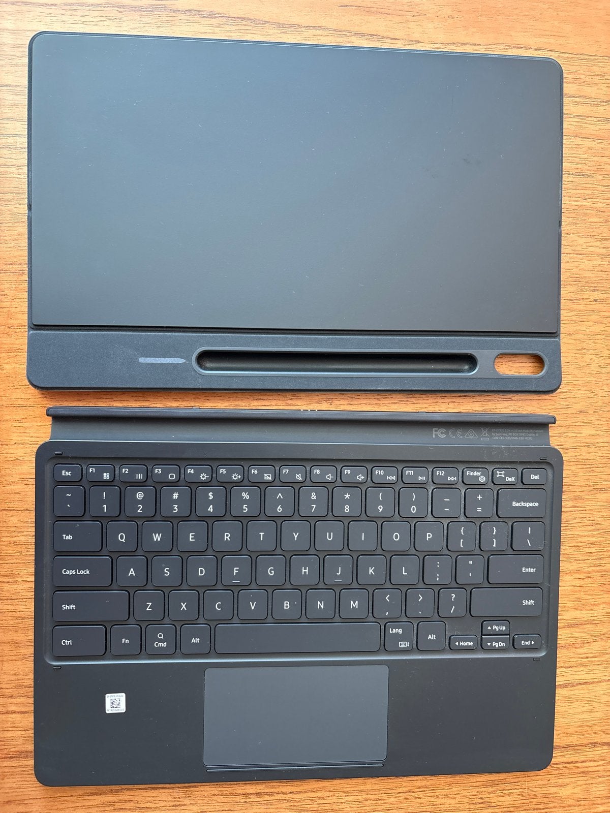 Samsung Galaxy Tab S7+ Book Cover Keyboard, Computers en Software, Usb-aansluiting, 12 inch, Ophalen of Verzenden, Zo goed als nieuw