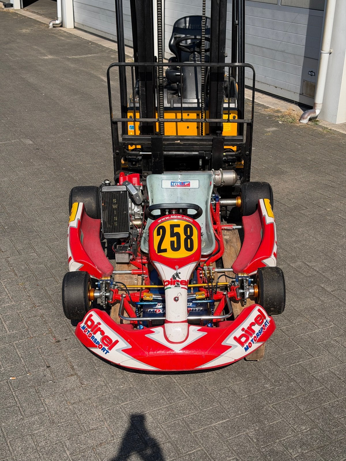 Birel Kart met Swiss Auto VT250 motor - Compleet pakket, Ophalen, Gebruikt, Kart