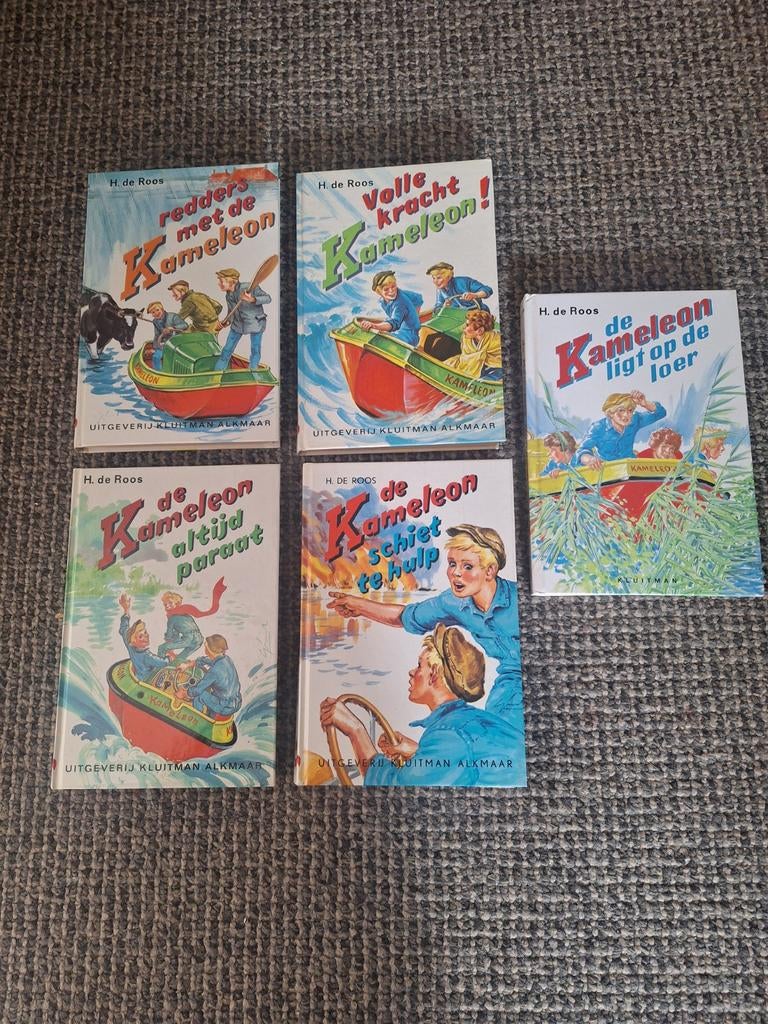 5 Kameleon boeken van H. de Roos, Ophalen of Verzenden