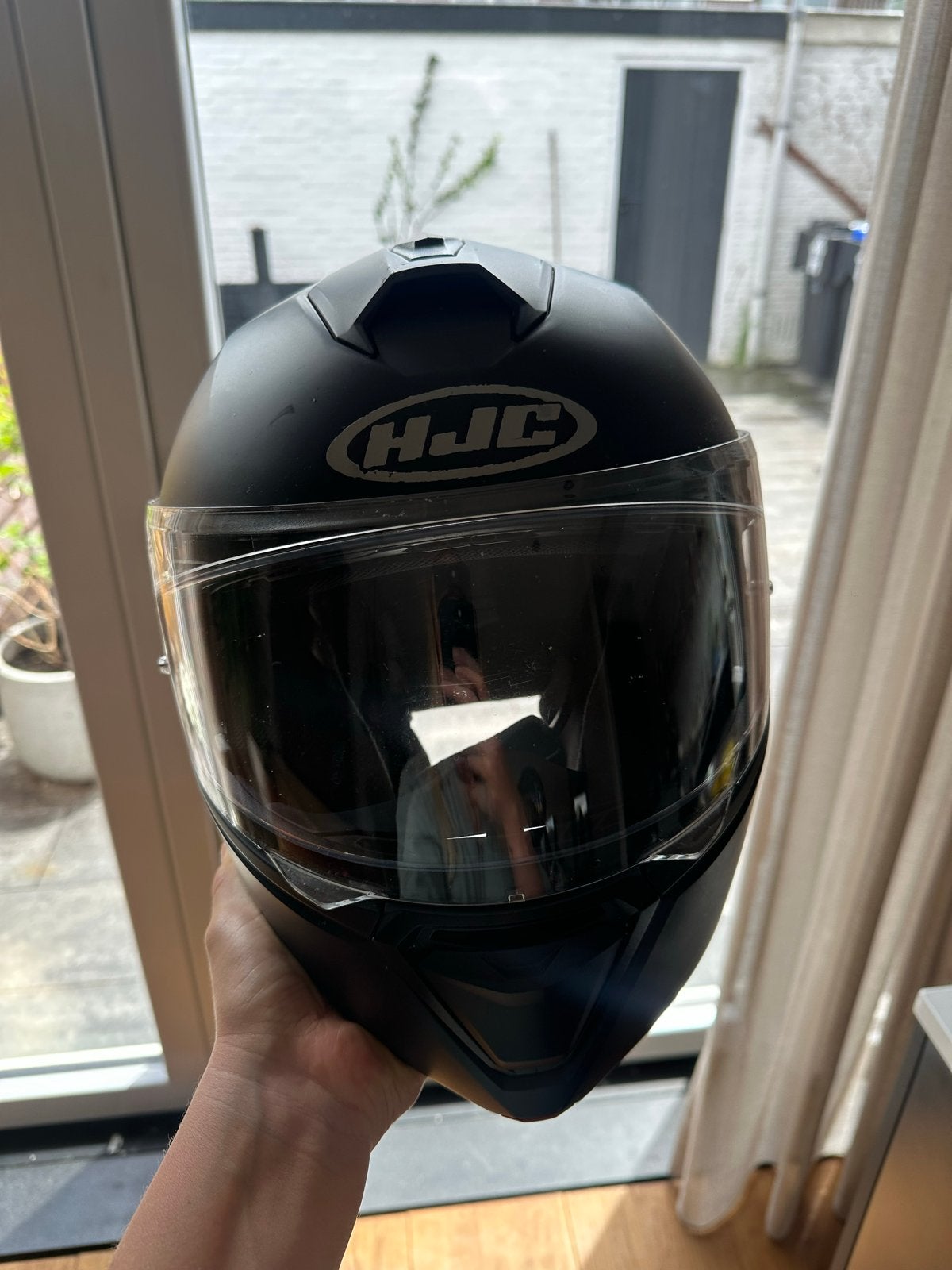 HJC i90 systeemhelm - Mat Zwart - Maat XS, Motoren, Kleding | Motorhelmen, XS, HJC, Ophalen of Verzenden, Integraalhelm