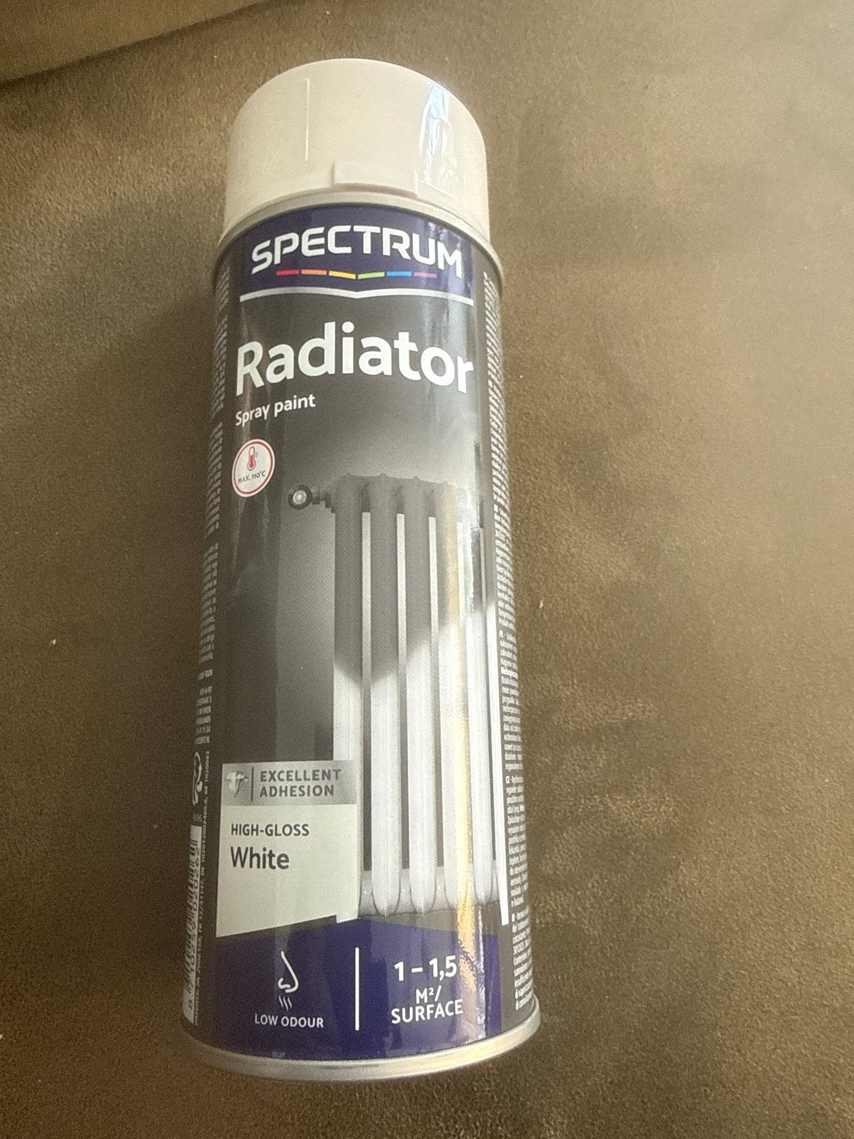 Spectrum Radiator Spray Paint Hoogglans Wit 4x, Wit, Nieuw, Ophalen of Verzenden, Verf
