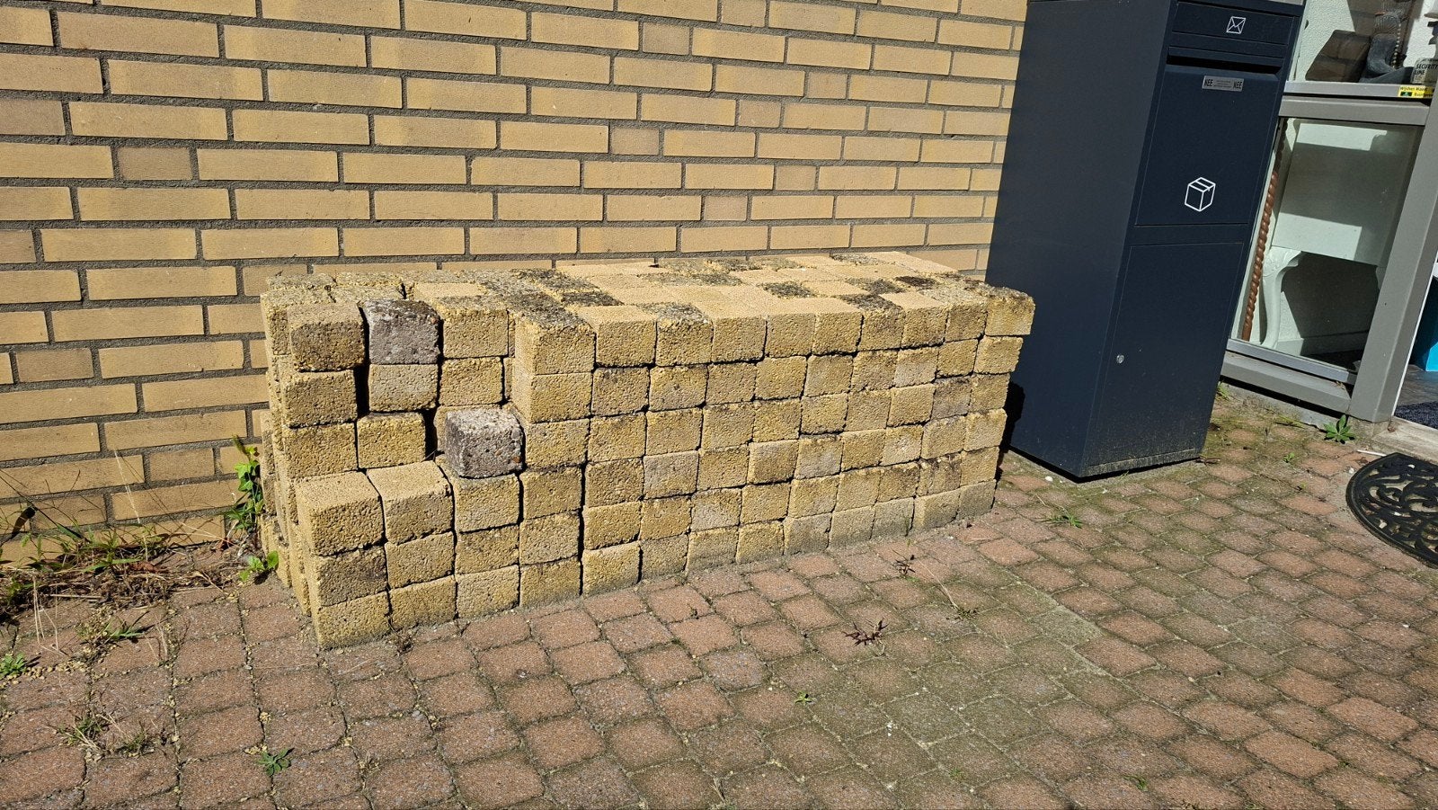 Klinkers / cobblestones 10x10cm, Tuin en Terras, Ophalen, Gebruikt, Minder dan 5 m², Klinkers