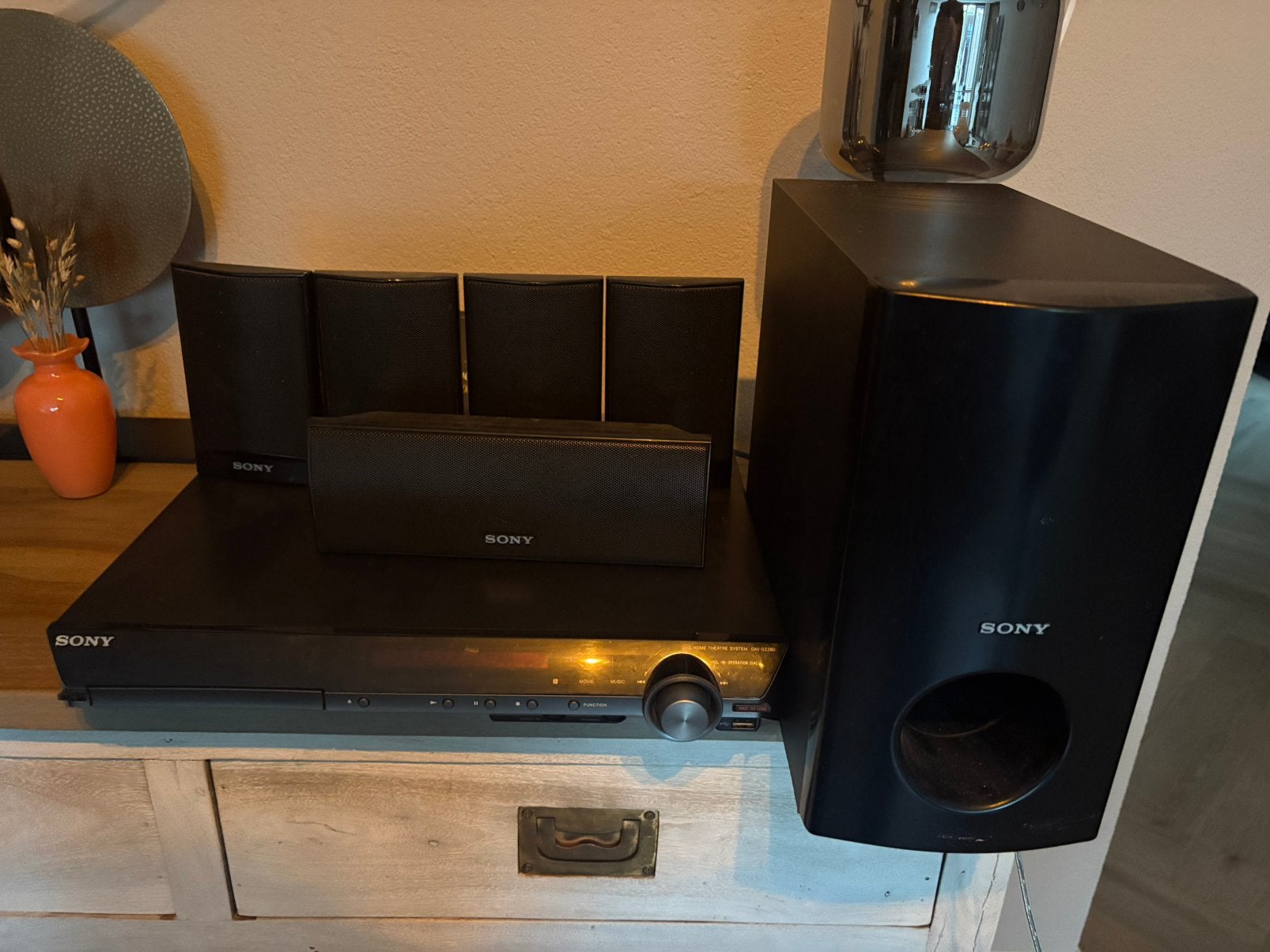 Good old Sony dolby surround set, 70 watt of meer, Ophalen of Verzenden, Zo goed als nieuw, 5.1-systeem