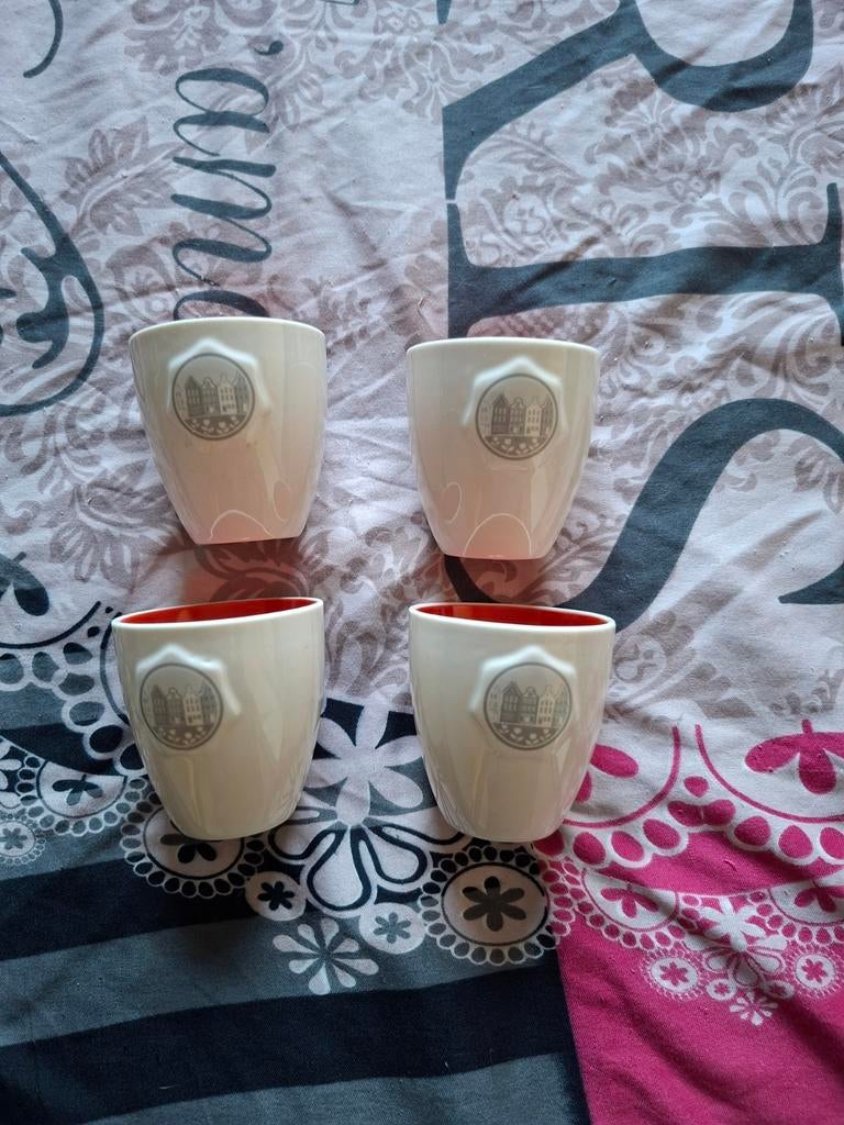 Douwe Egberts koffie/thee mokken set van 4, Ophalen of Verzenden, Nieuw