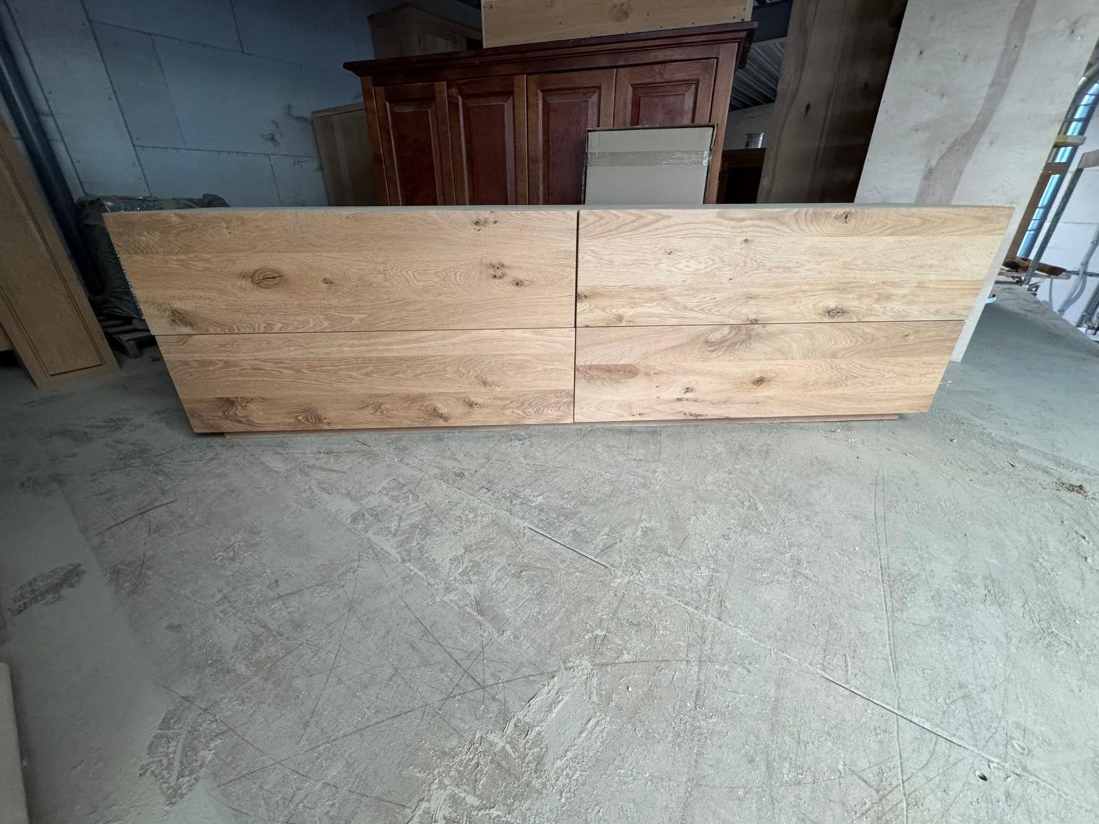 Eiken dressoir 240x46/68 cm - Onbewerkt en Nieuw!, Huis en Inrichting, Ophalen, Eikenhout, Nieuw, 25 tot 50 cm