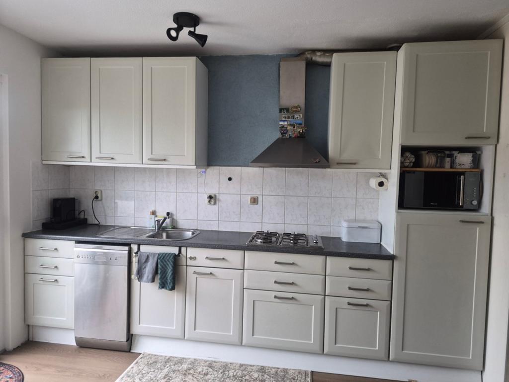 Keuken, Ophalen, Gebruikt, Wit, Enkelwandige keuken