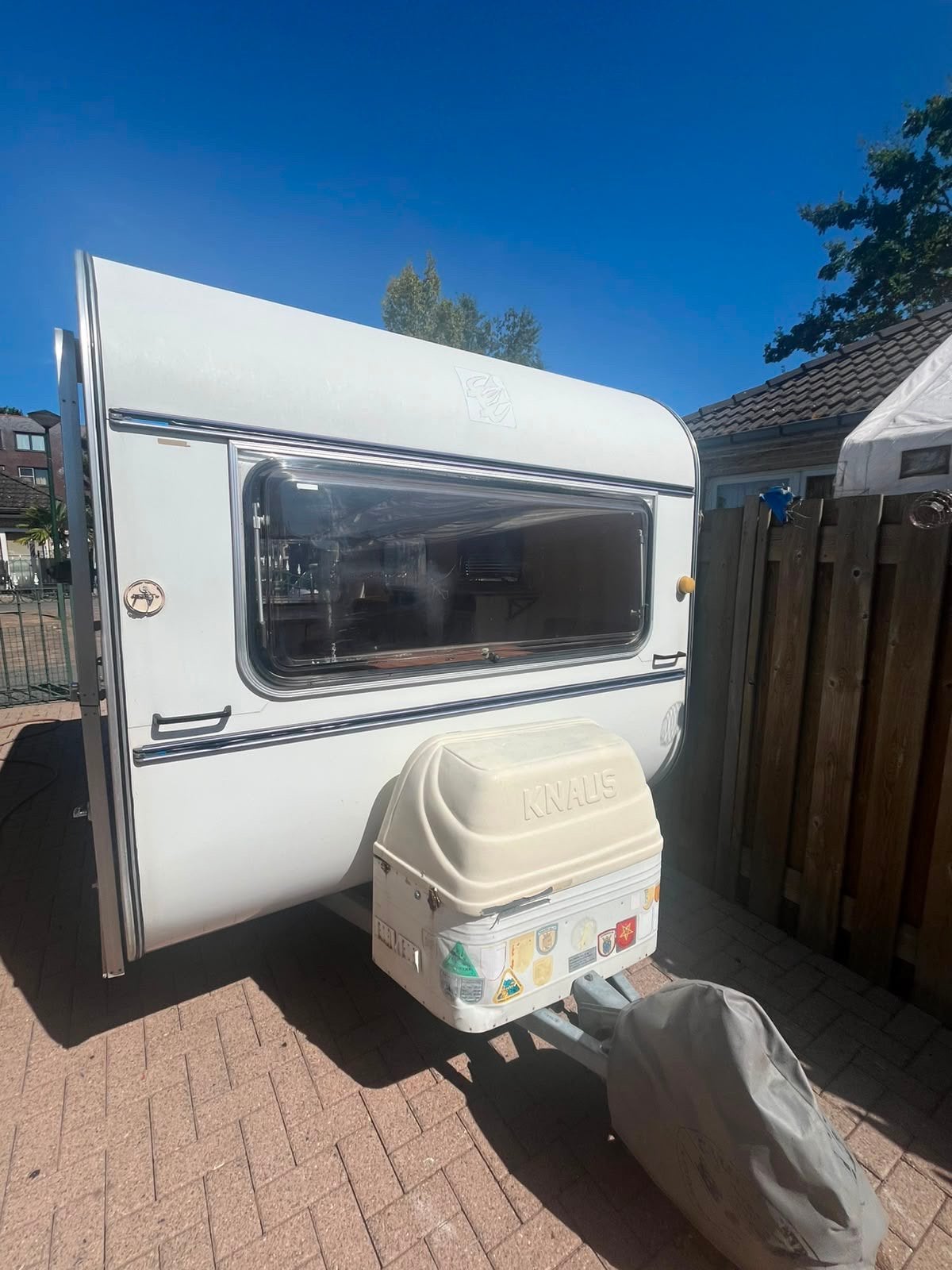Leuke knaus retro 325kentekenvrij Schwabbelnest met voortent, Schokbreker, Hobby, Bedrijf, Treinzit