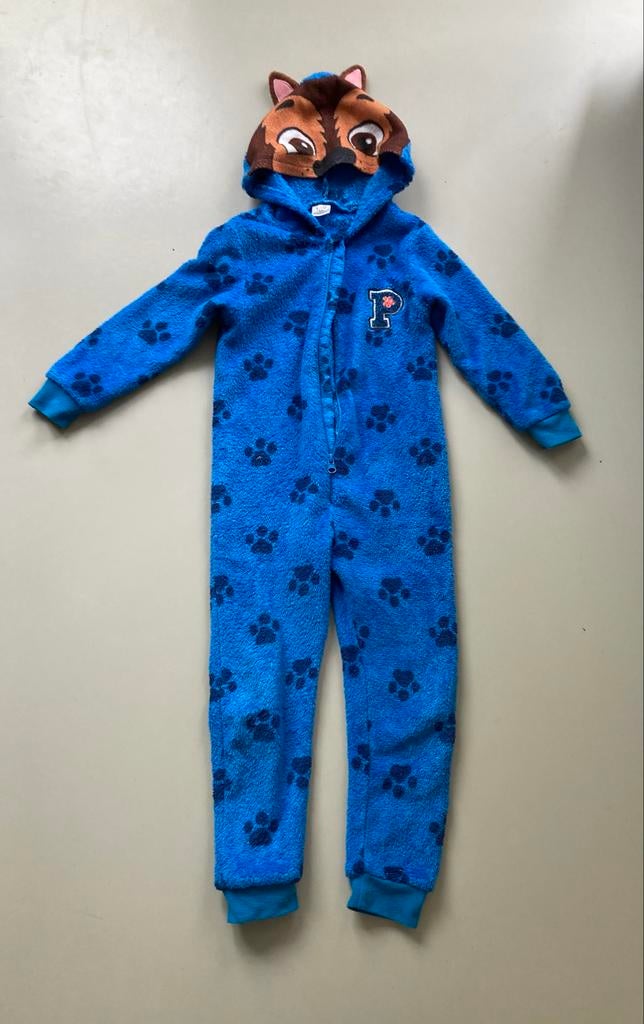 Paw Patrol Chase onesie - met capuchon - maat 110/116, Ophalen, Gebruikt, Jongen of Meisje