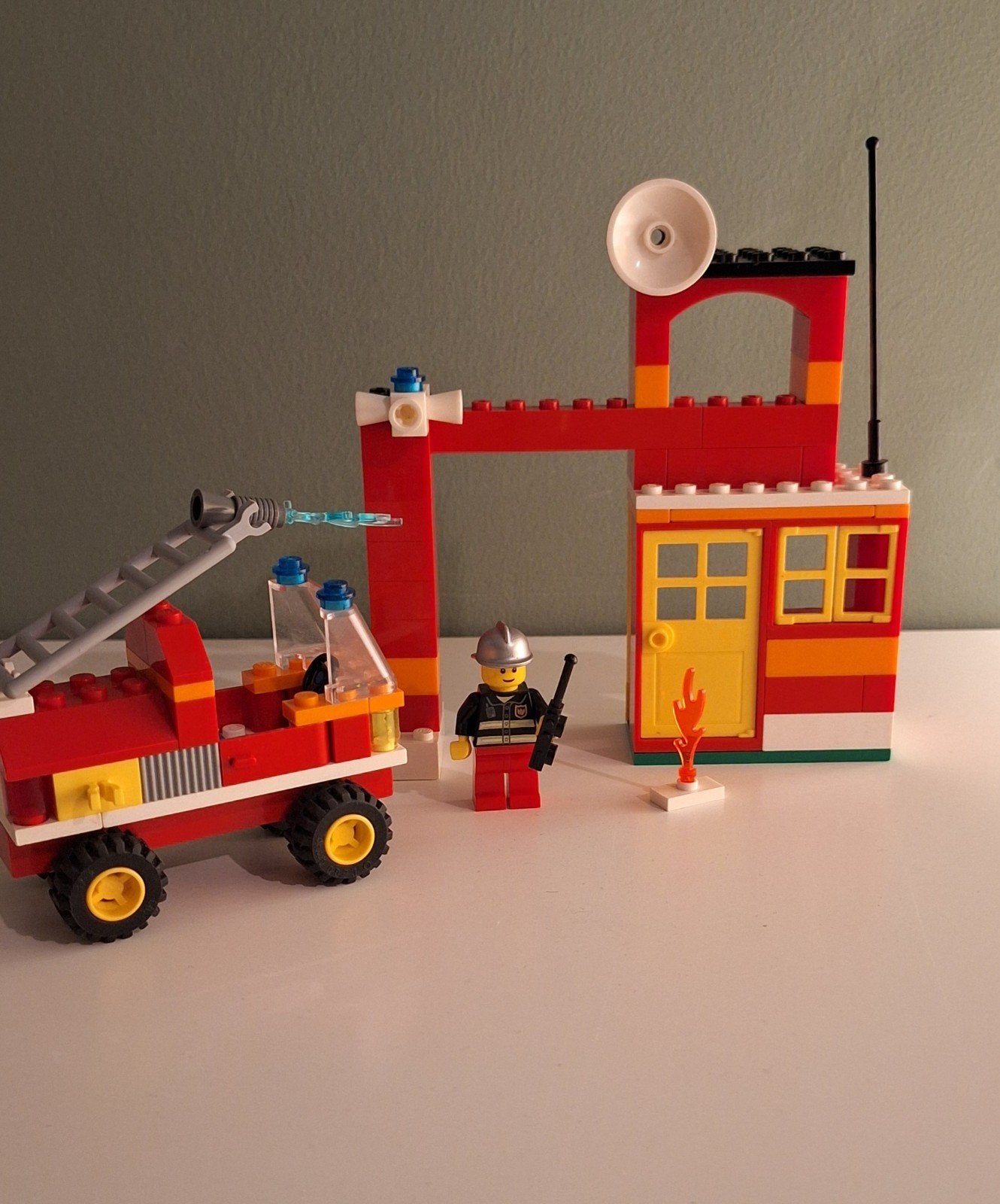 Lego City Brandweerkazerne en Brandweerwagen (Set 6191), Lego, Ophalen of Verzenden, Inclusief instructies, Complete set