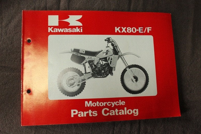 Kawasaki KX80 E / F1982 motorcycle parts catalogue KX 80 E1, Ophalen of Verzenden, Kawasaki