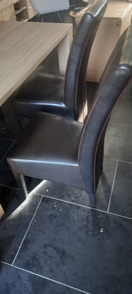 Zware eiken tafel, stoelen en kasten, Huis en Inrichting, Complete inboedels, Ophalen
