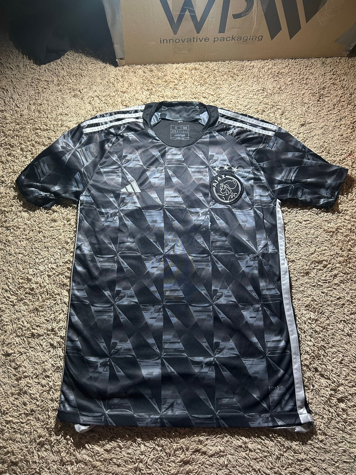 Ajax uitshirt 2023/2024 - Godts 11 - Maat M, Maat 48/50 (M), Zwart, Ophalen of Verzenden, Zo goed als nieuw