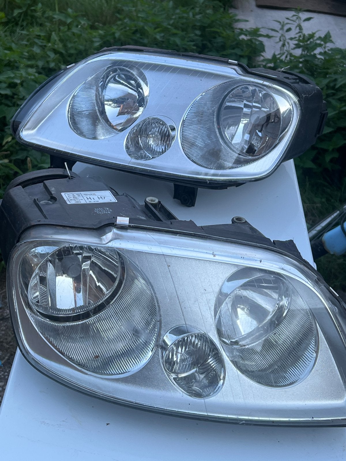 Set koplampen caddy 3  en vw touran (links en rechts), Ophalen of Verzenden, Gebruikt, Universele onderdelen
