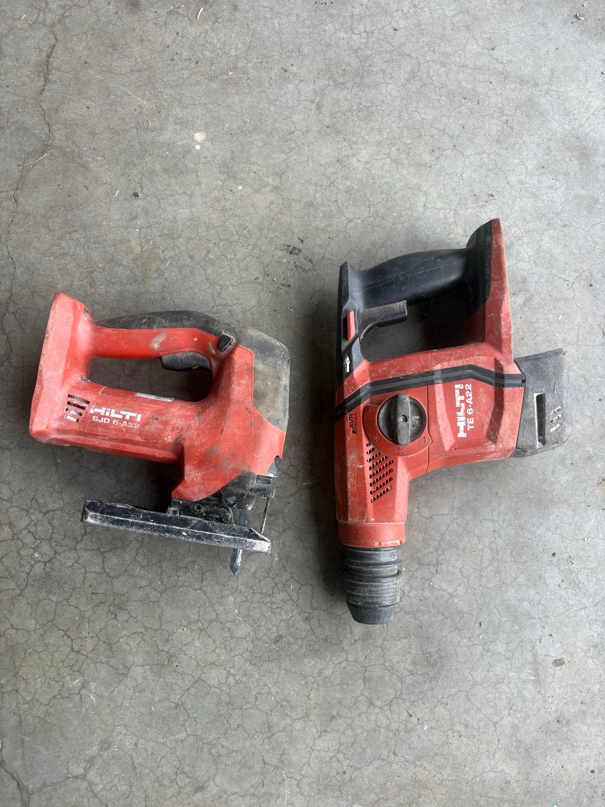 Hilti TE 6-A22 Boorhamer en Hilti SJT 6-A22 Decoupeerzaag, Doe-het-zelf en Verbouw, Gereedschap | Boormachines, Ophalen, Gebruikt