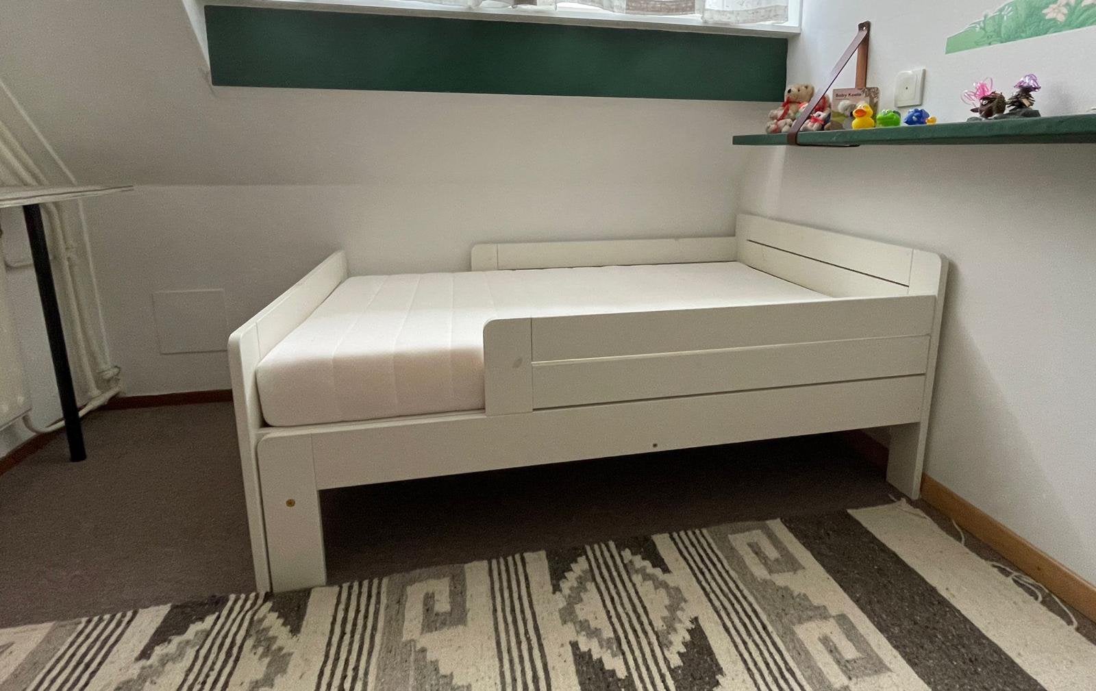 Meegroei-bed, Kinderen en Baby's, Ophalen, 85 tot 100 cm, 140 tot 160 cm, Zo goed als nieuw