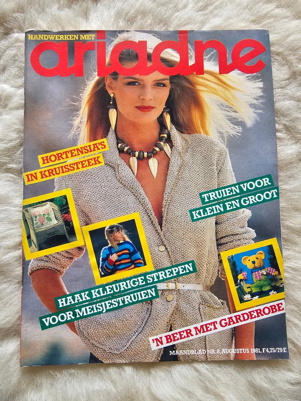 Vintage handwerk tijdschrift Ariadne Nr 8. 1981, Ophalen of Verzenden, Gelezen, Damesbladen