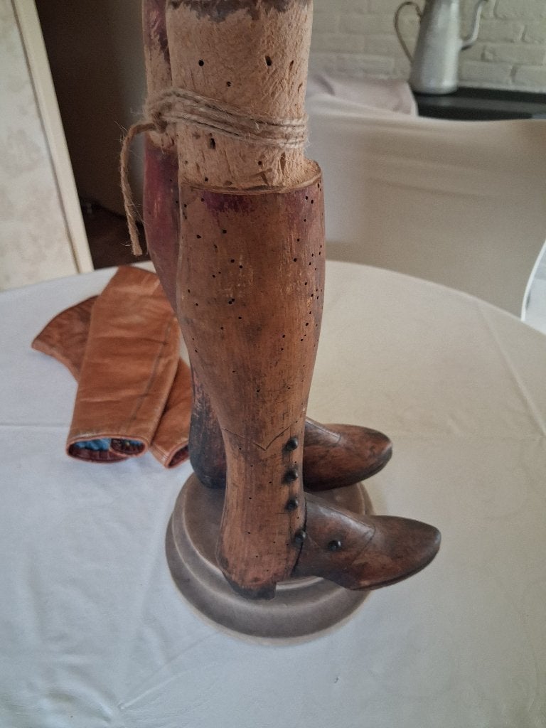 Antiek Napoleon Houten Laarsjes ,  GERESERVEERD, Antiek en Kunst, Ophalen of Verzenden