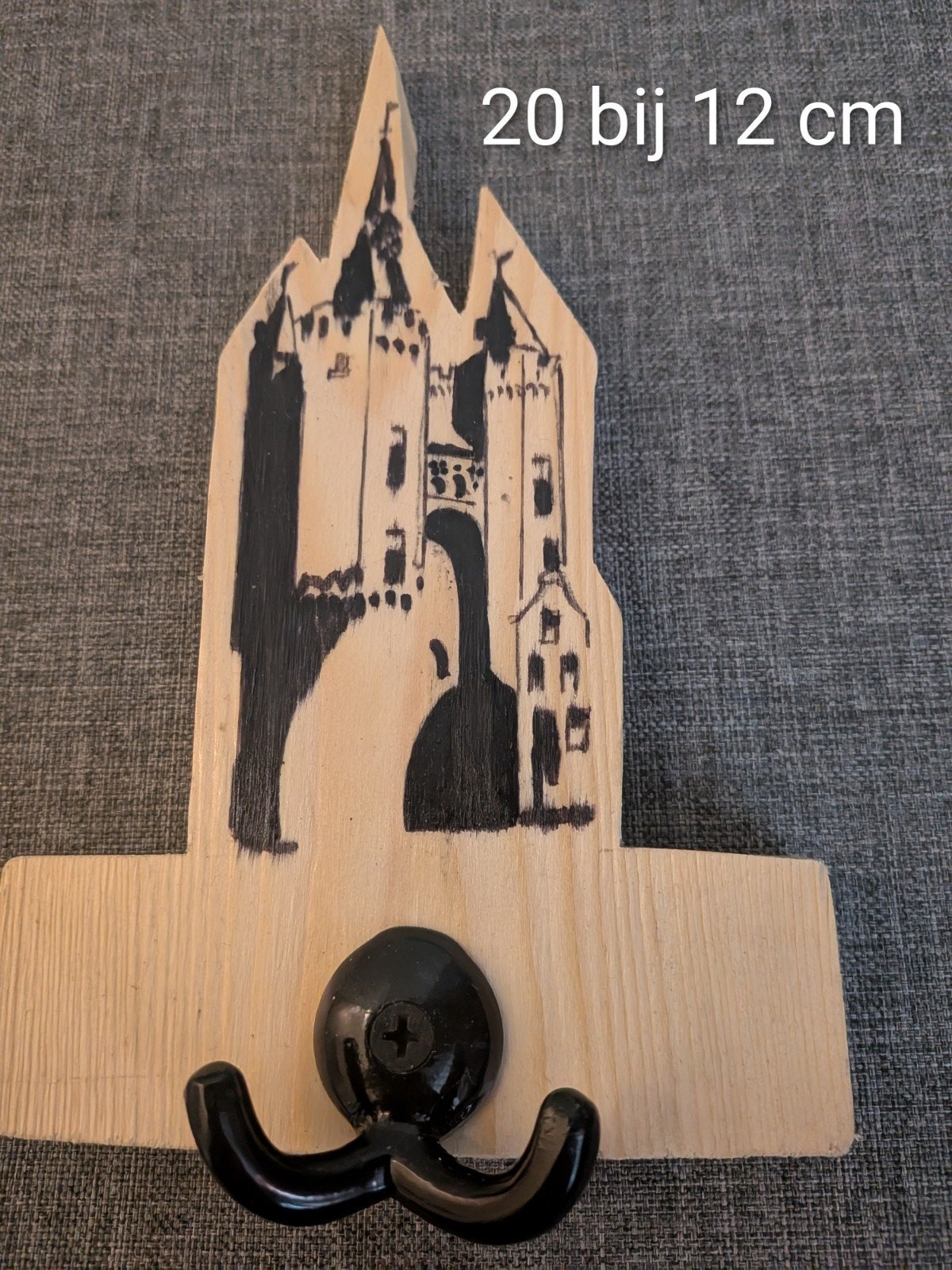 Wandhaken Zwolse historische sassenpoort, Wandkapstok, Nieuw, Ophalen of Verzenden, Minder dan 100 cm
