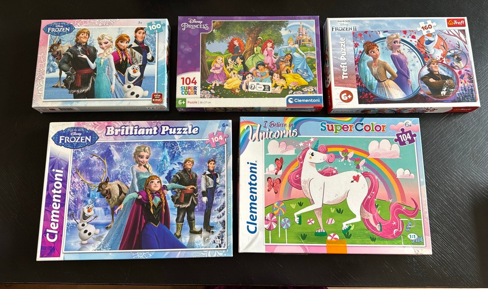 Compleet puzzel pakket 5-6 jarigen 100 tot 160 stukjes, Ophalen of Verzenden, Meer dan 50 stukjes, Zo goed als nieuw, 6 jaar of ouder