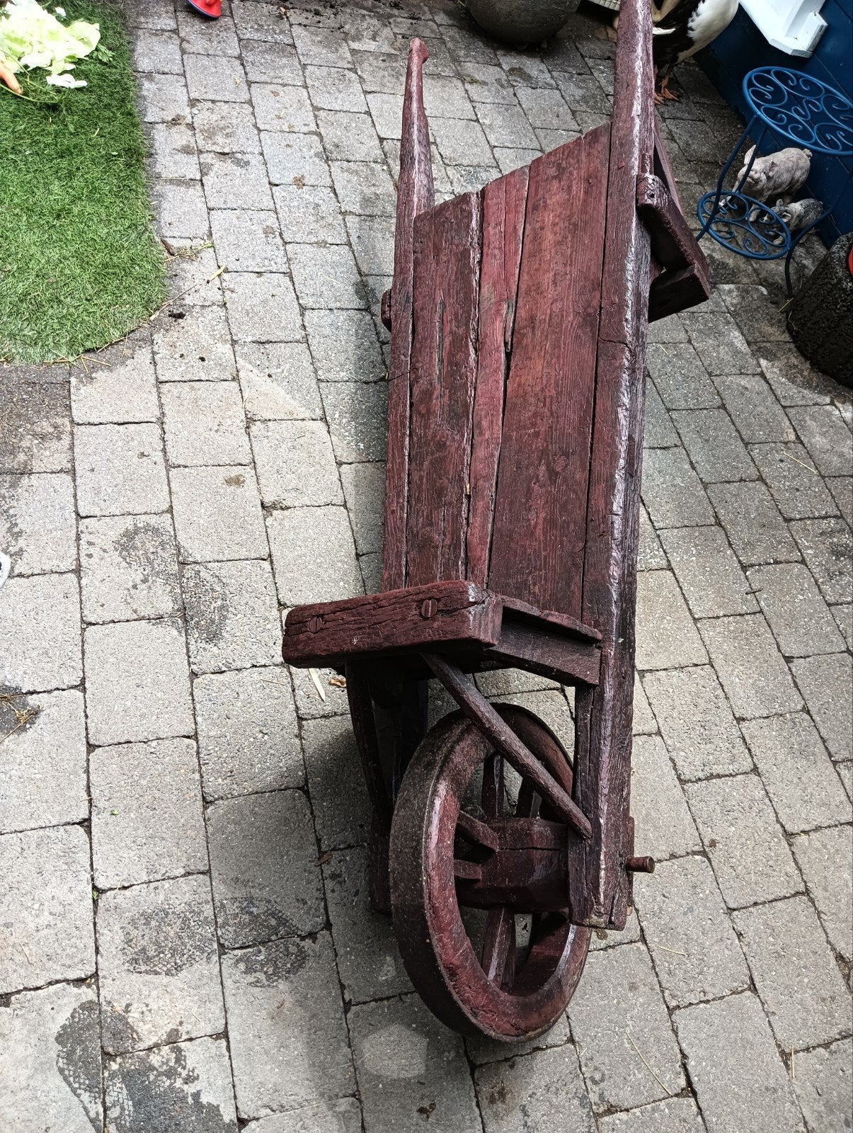 Antieke houten kruiwagen - Decoratief en uniek, Ophalen