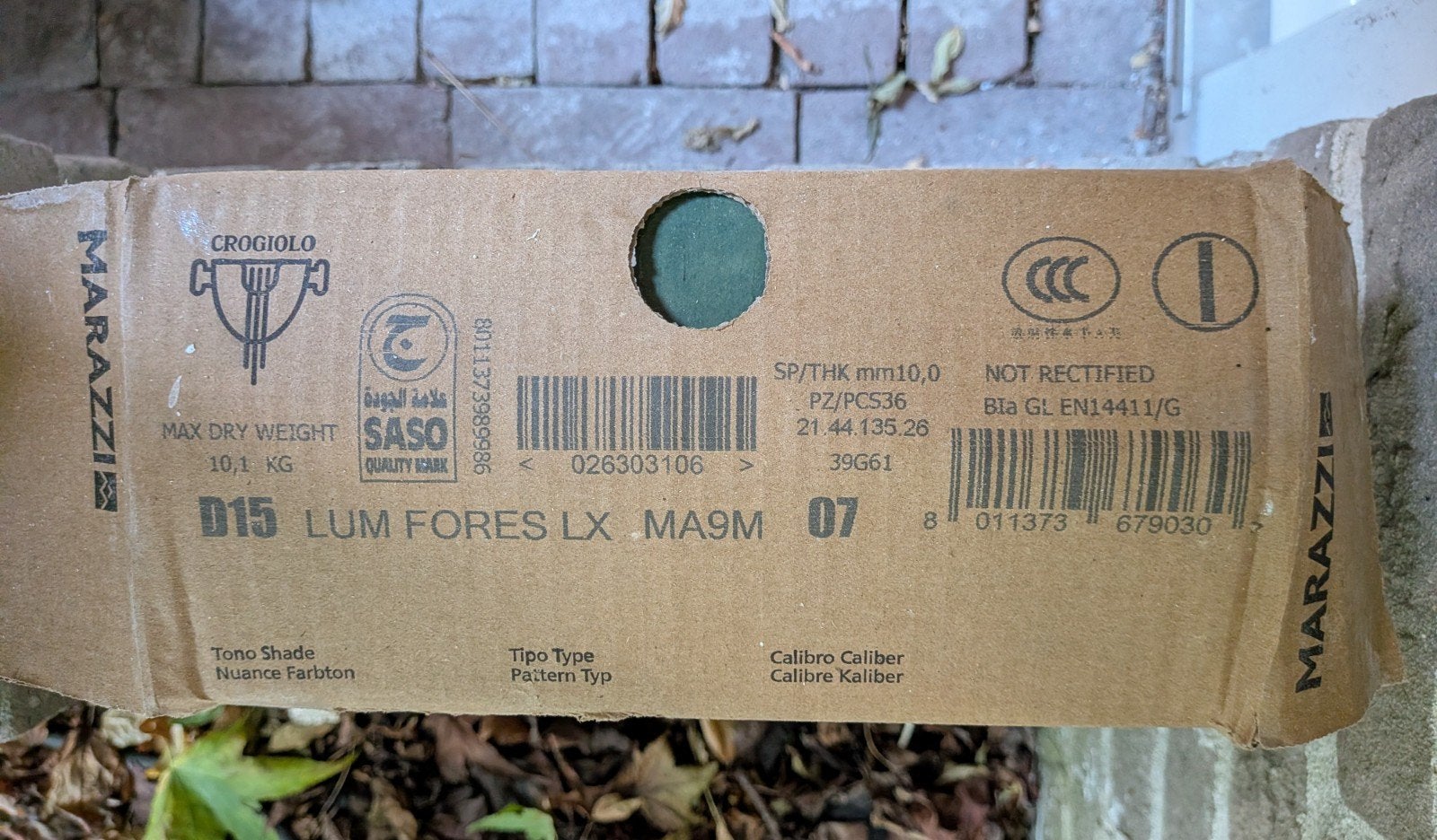 Volle doos Marazzi Lume Forest tegels (36 stuks), Ophalen, Nieuw, Minder dan 20 cm, 20 tot 40 cm