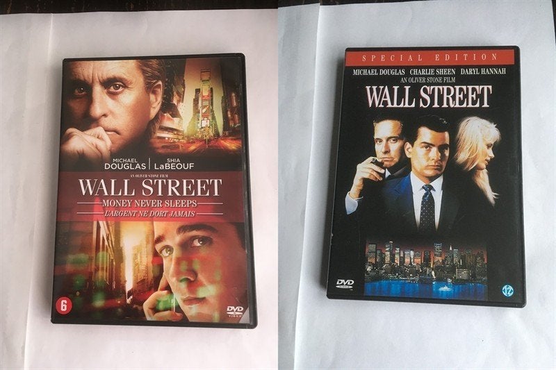 wall street 1 2 michael douglas charley sheen 1987 2010, Alle leeftijden, Ophalen of Verzenden, Zo goed als nieuw, Nederlands
