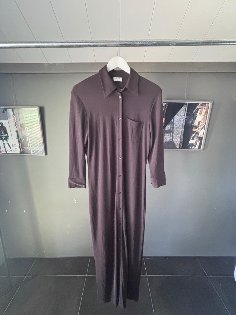 Filippa K jurk, Kleding | Dames, Jurken, Bruin, Verzenden, Maat 42/44 (L), Onder de knie